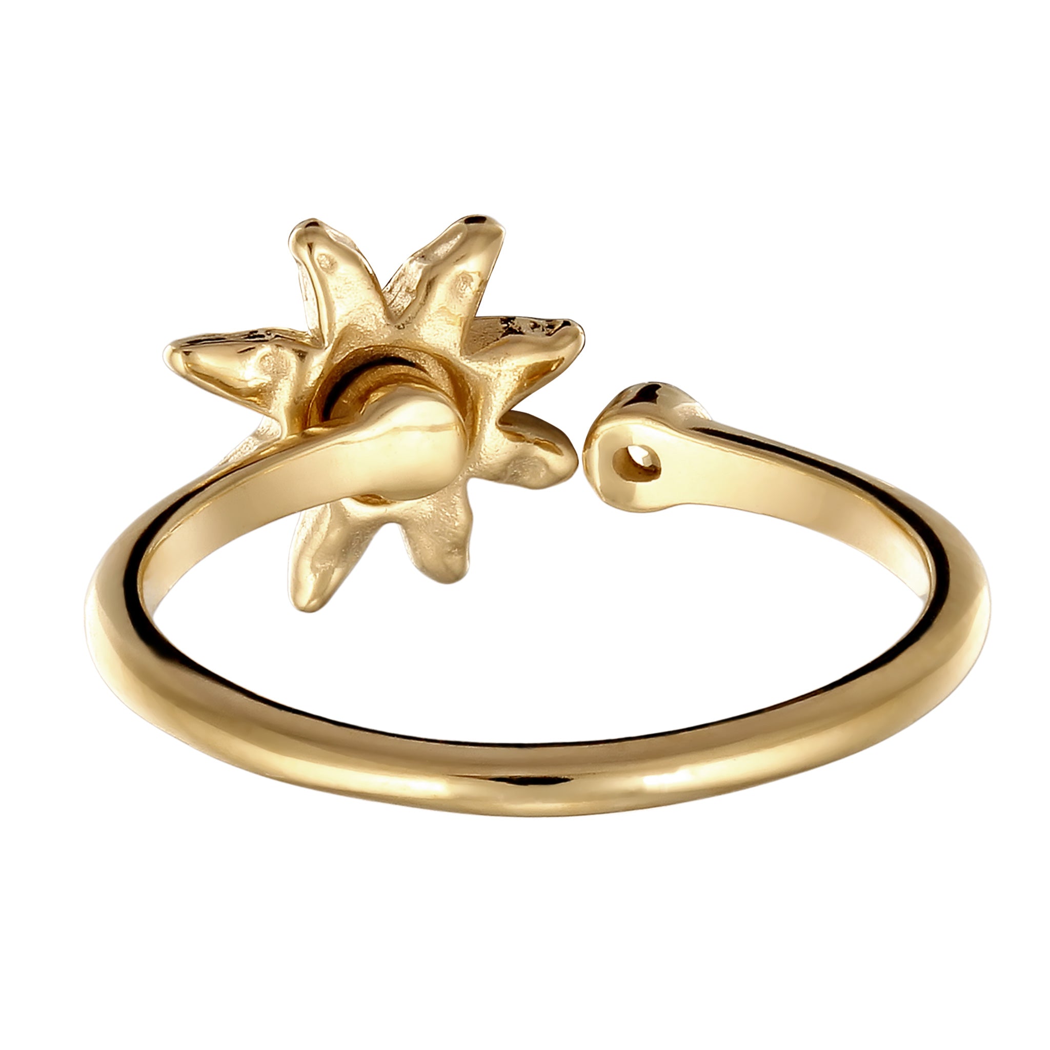 Gold - Elli | mit Citrin Sonnensymbol Gelb 925 Sterling Silber vergoldet
