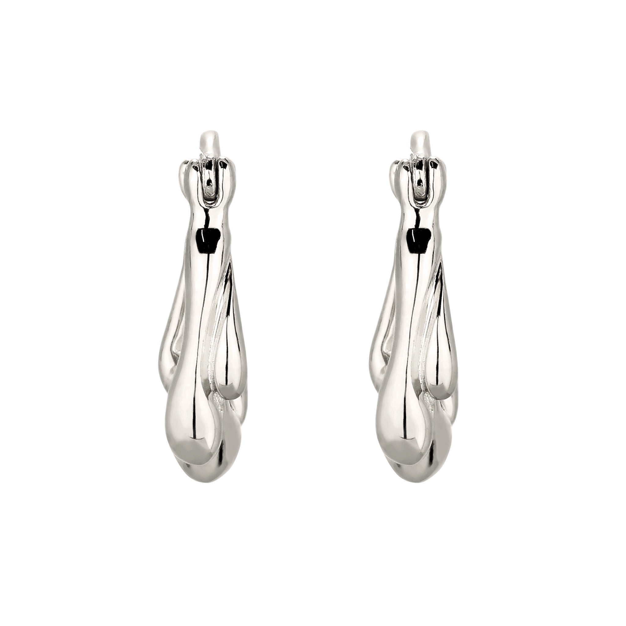 Silber - Elli | Creolen Melted 925 Sterling Silber