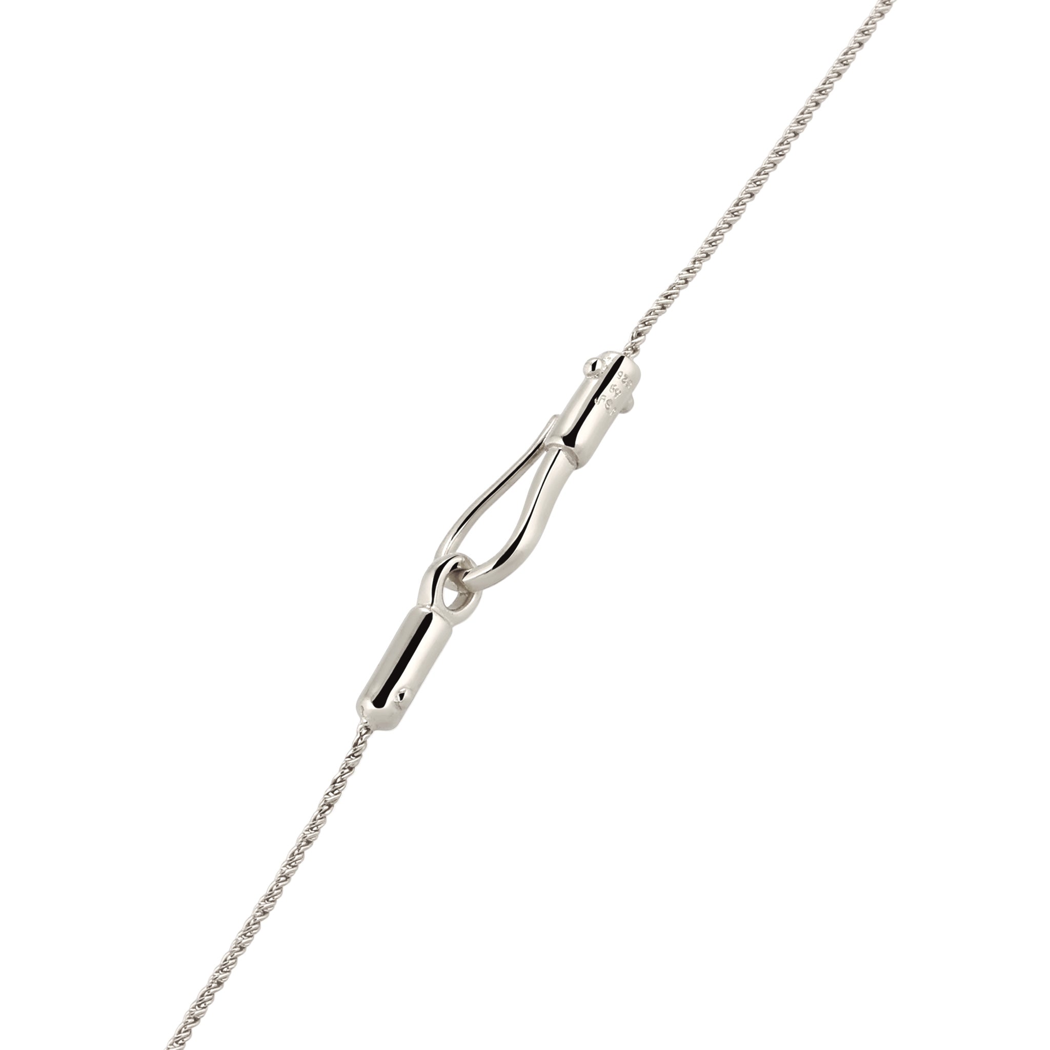 Silber - Elli | Halskette mit Anhänger Liebe | Swarovski Kristalle (Weiß) | 925 Sterling Silber