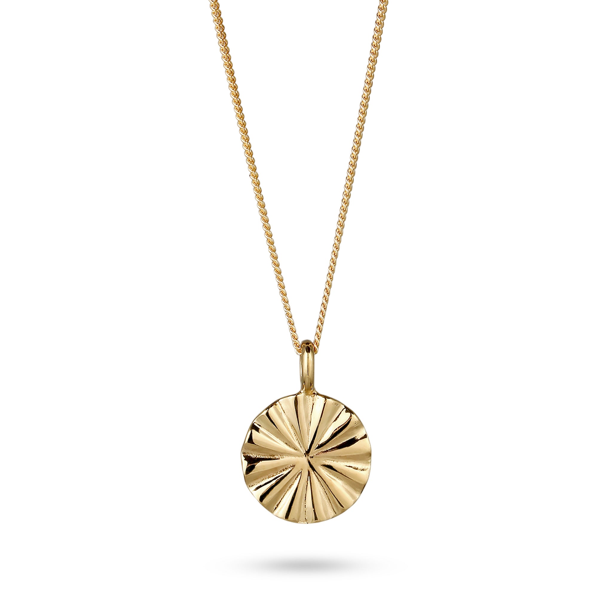 Gold - Elli | Halskette Symbol Sonne | 925 Sterling Silber vergoldet