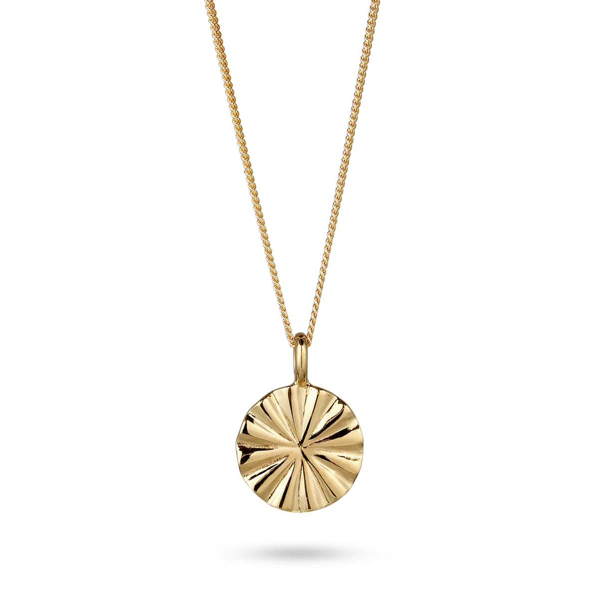 Gold - Elli | Halskette Symbol Sonne | 925 Sterling Silber vergoldet