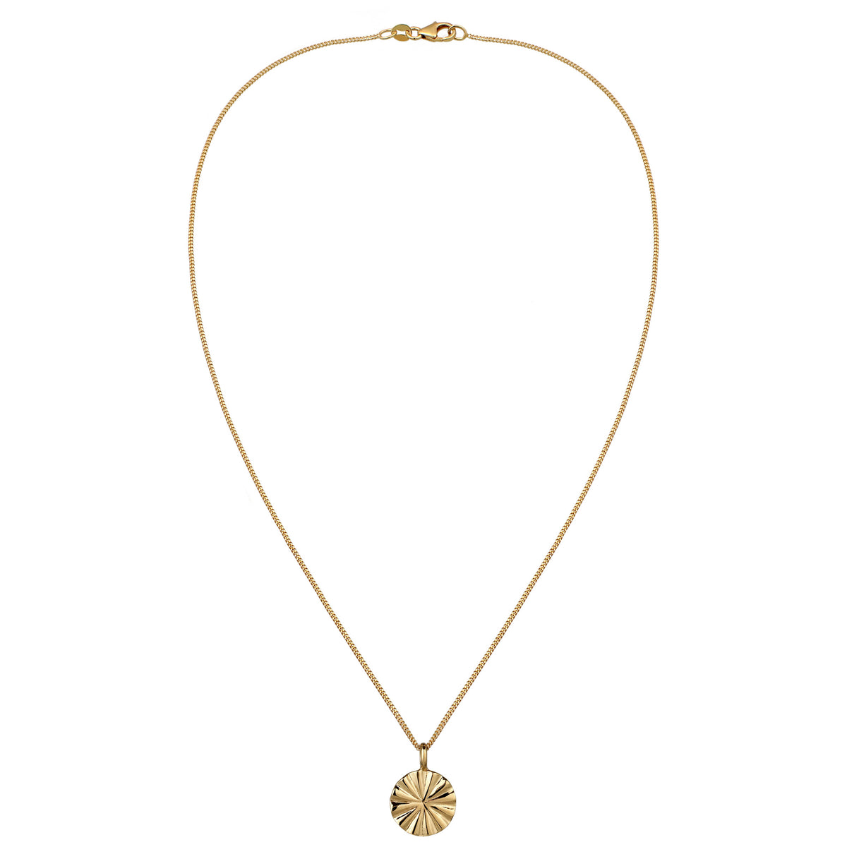 Gold - Elli | Halskette Symbol Sonne | 925 Sterling Silber vergoldet