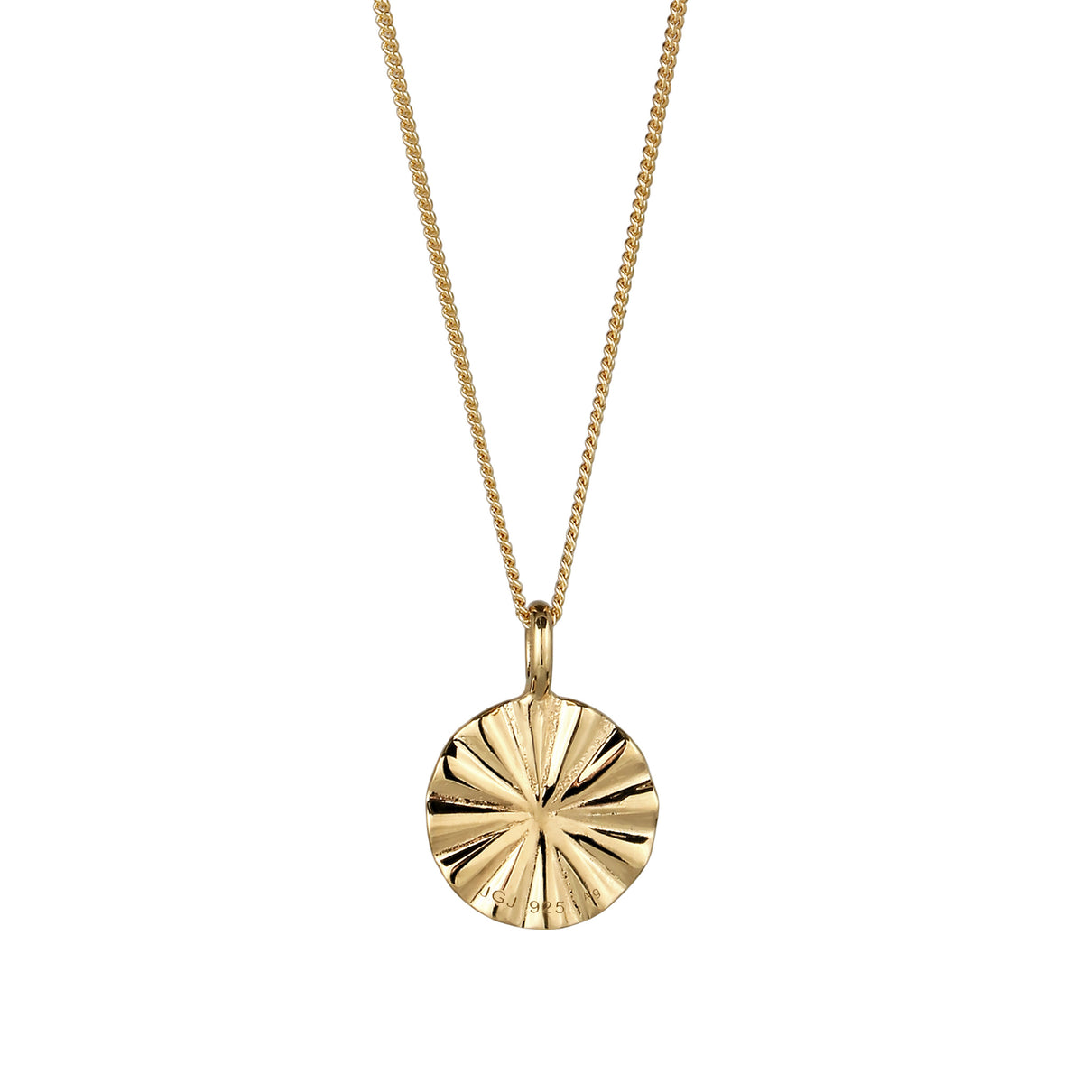 Gold - Elli | Halskette Symbol Sonne | 925 Sterling Silber vergoldet