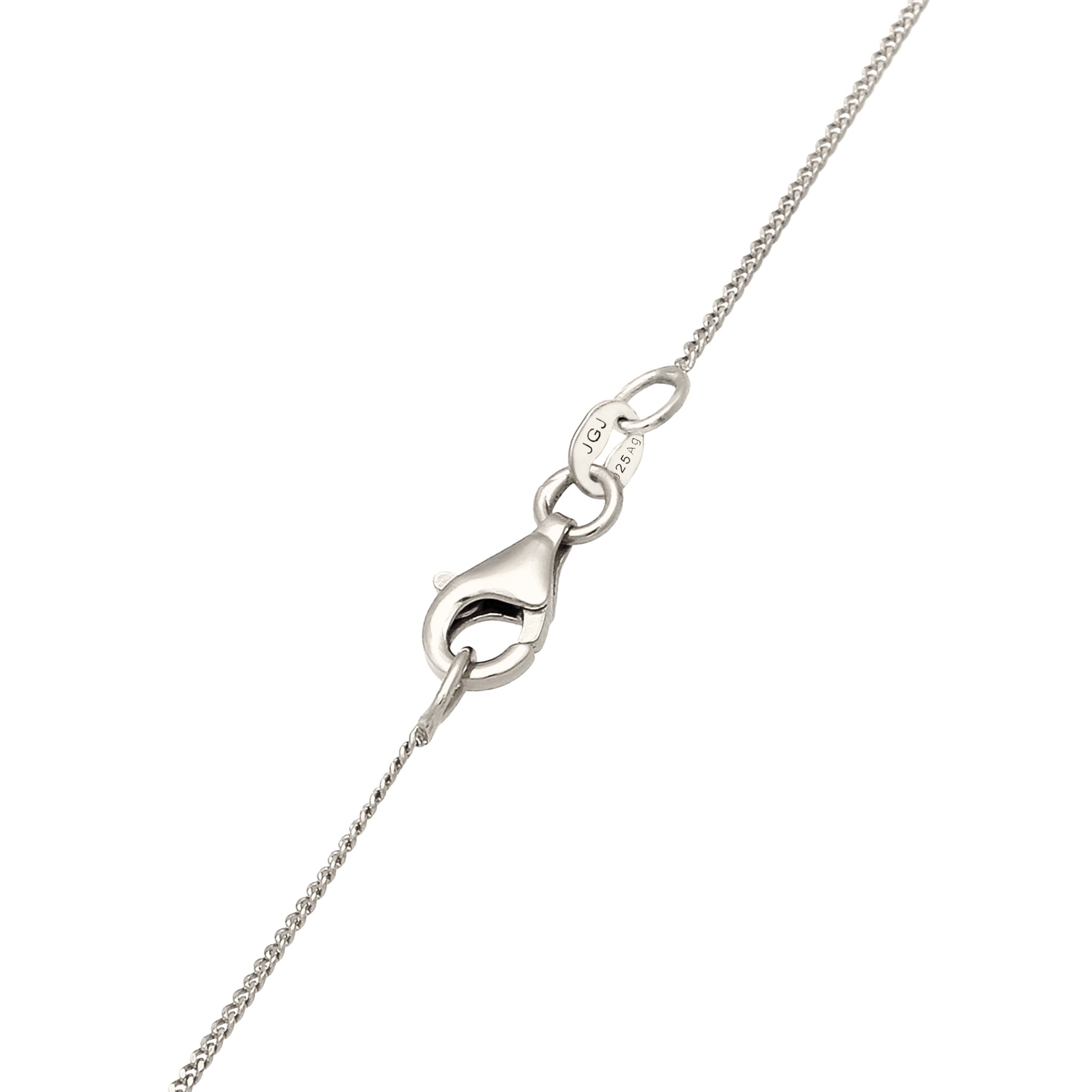 Silber - Elli | Halskette mit Anhänger | Onyx (Schwarz) | 925 Sterling Silber