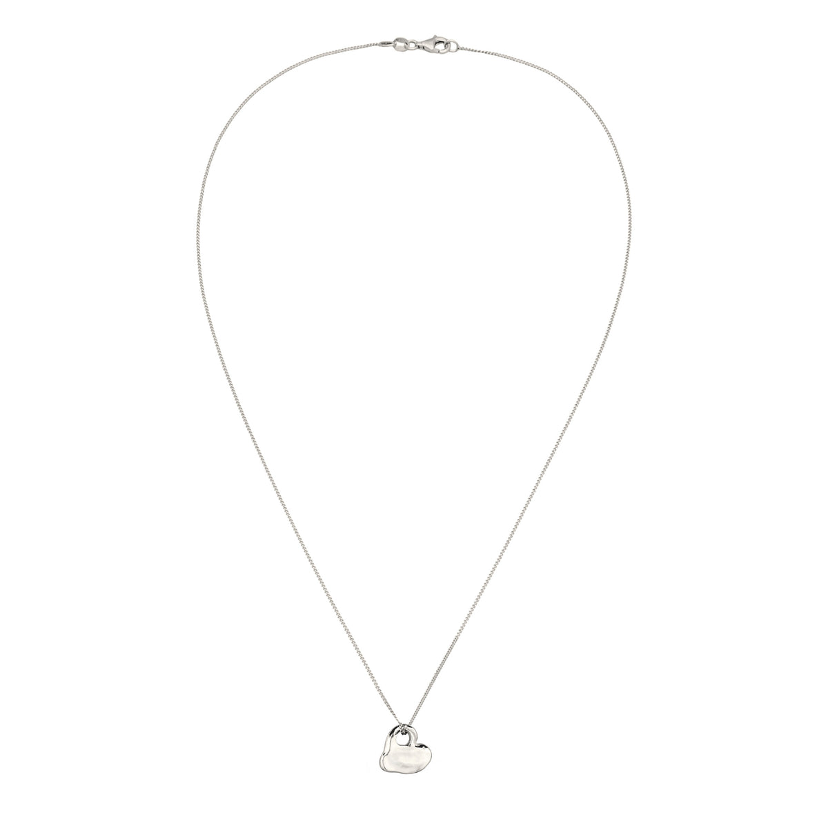 Silber - Elli | Halskette Anhänger Herz  | Organic | 925 Sterling Silber