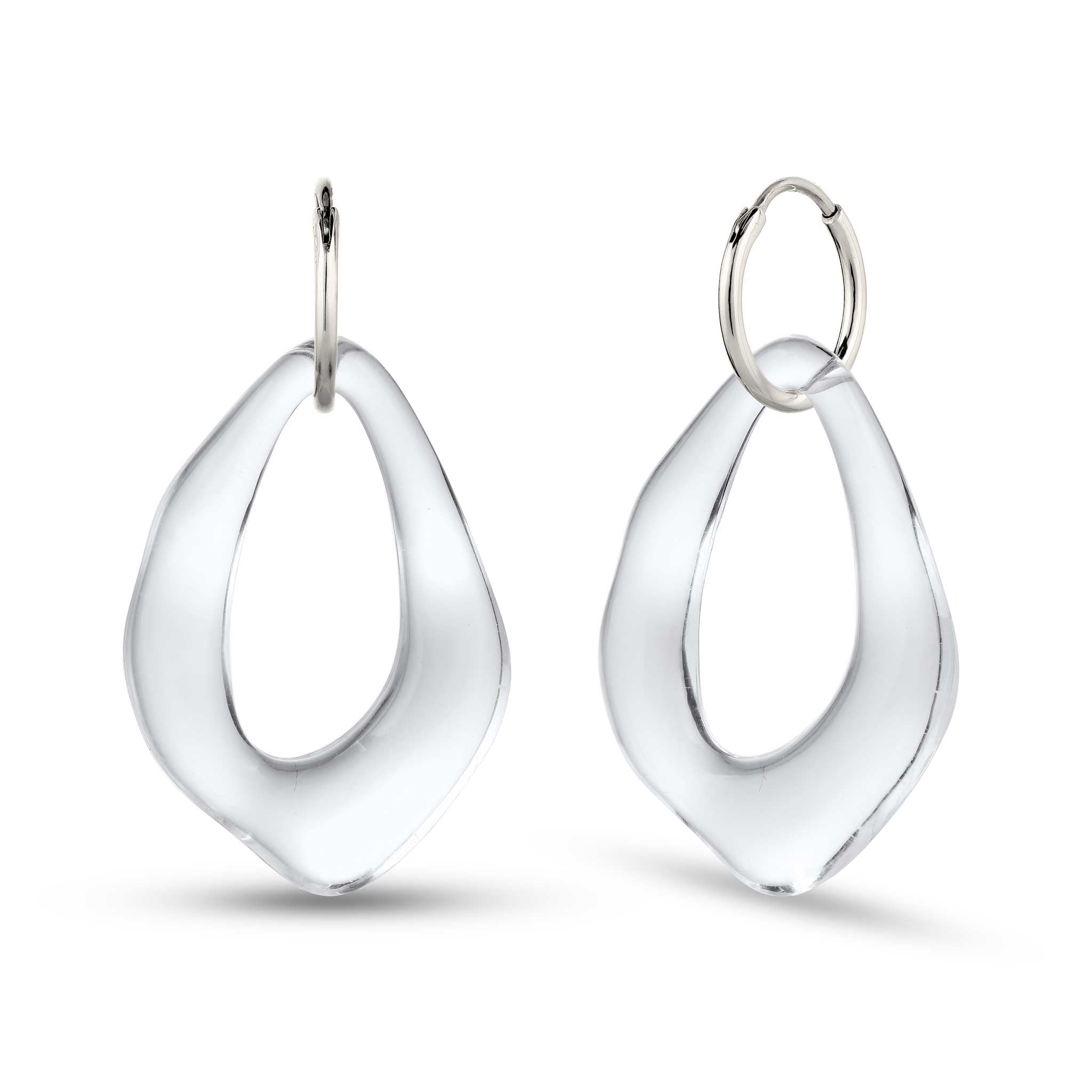 Silber - Elli | Creolen | Resin | 925 Sterling Silber