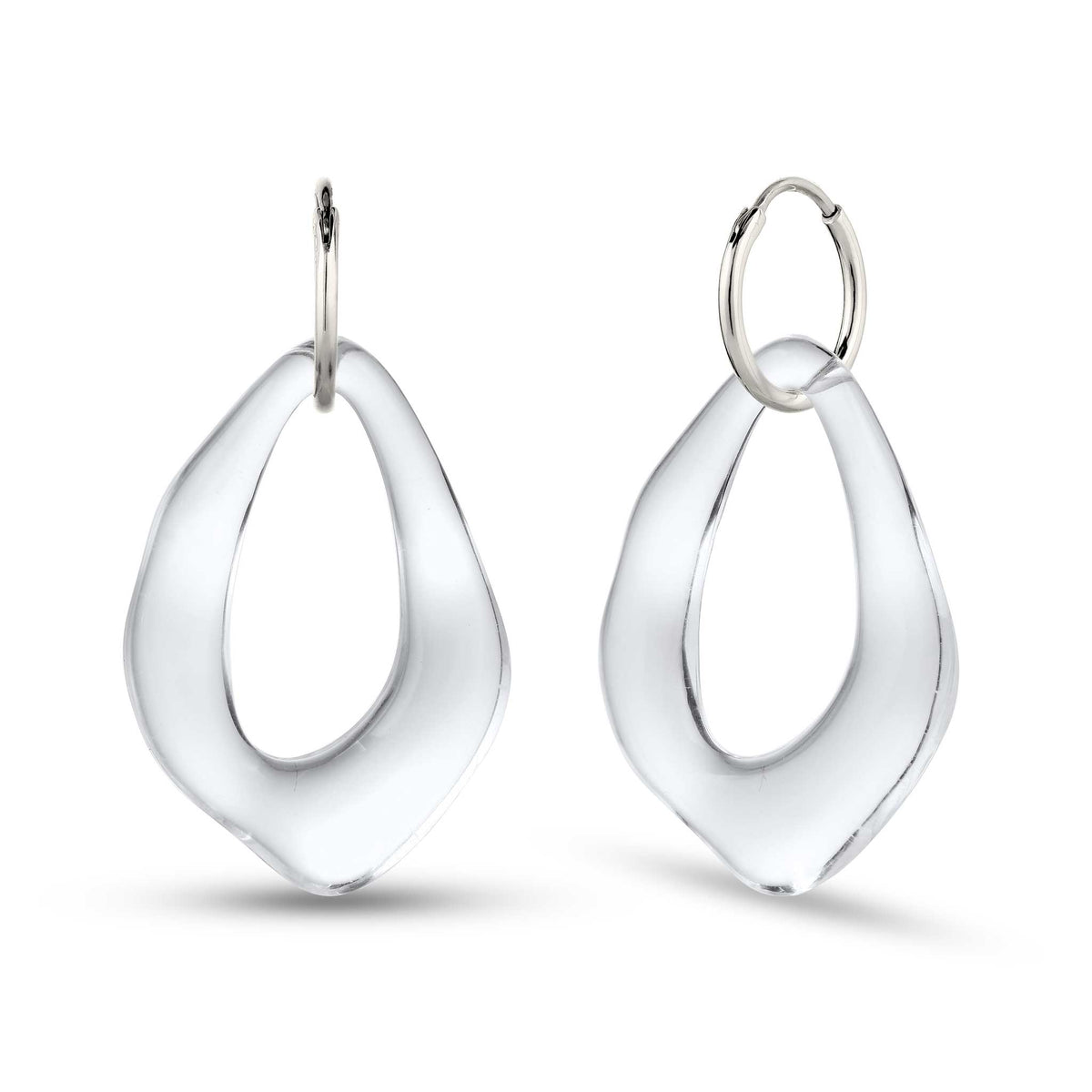 Silber - Elli | Creolen | Resin | 925 Sterling Silber