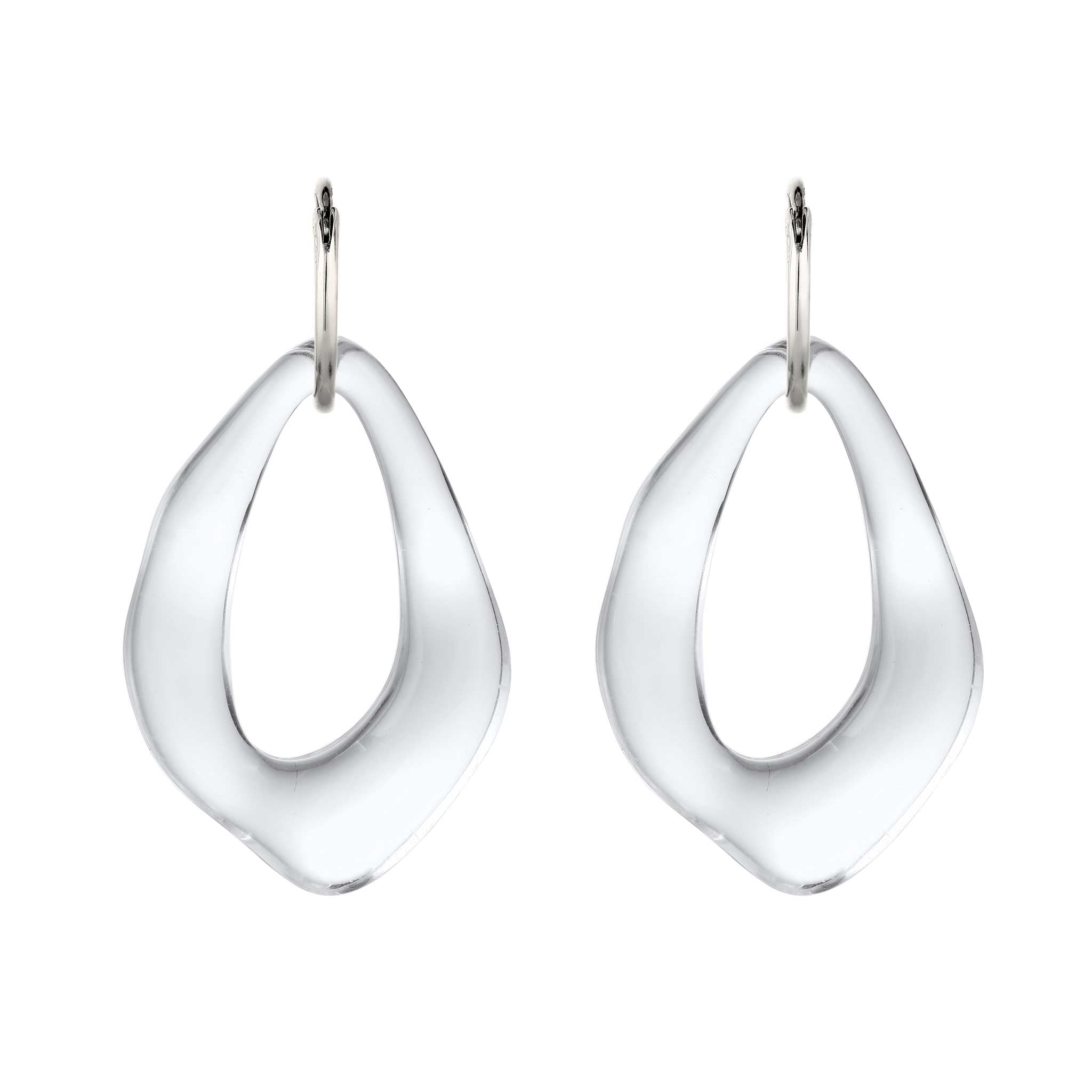 Silber - Elli | Creolen | Resin | 925 Sterling Silber