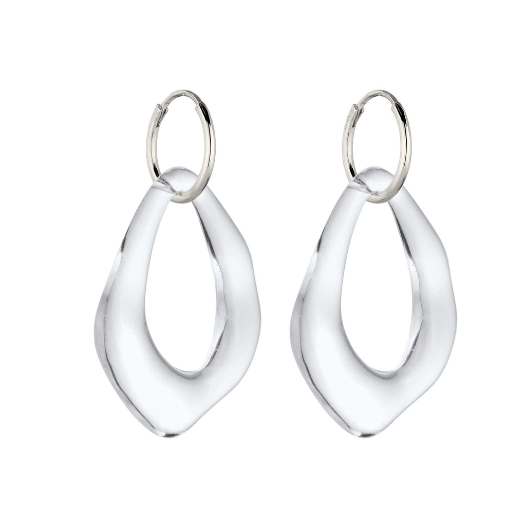 Silber - Elli | Creolen | Resin | 925 Sterling Silber