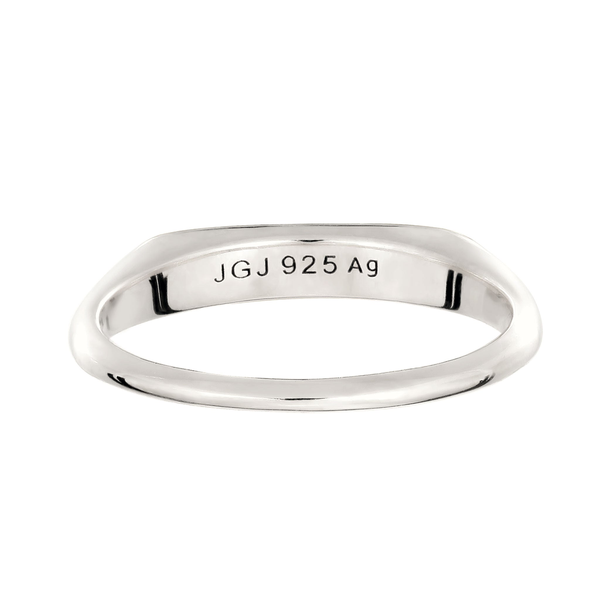 Silber - Elli | Ring Siegelring | Swarovski Kristalle & Glas Kristalle (Gold & Gelb) | 925 Sterling Silber