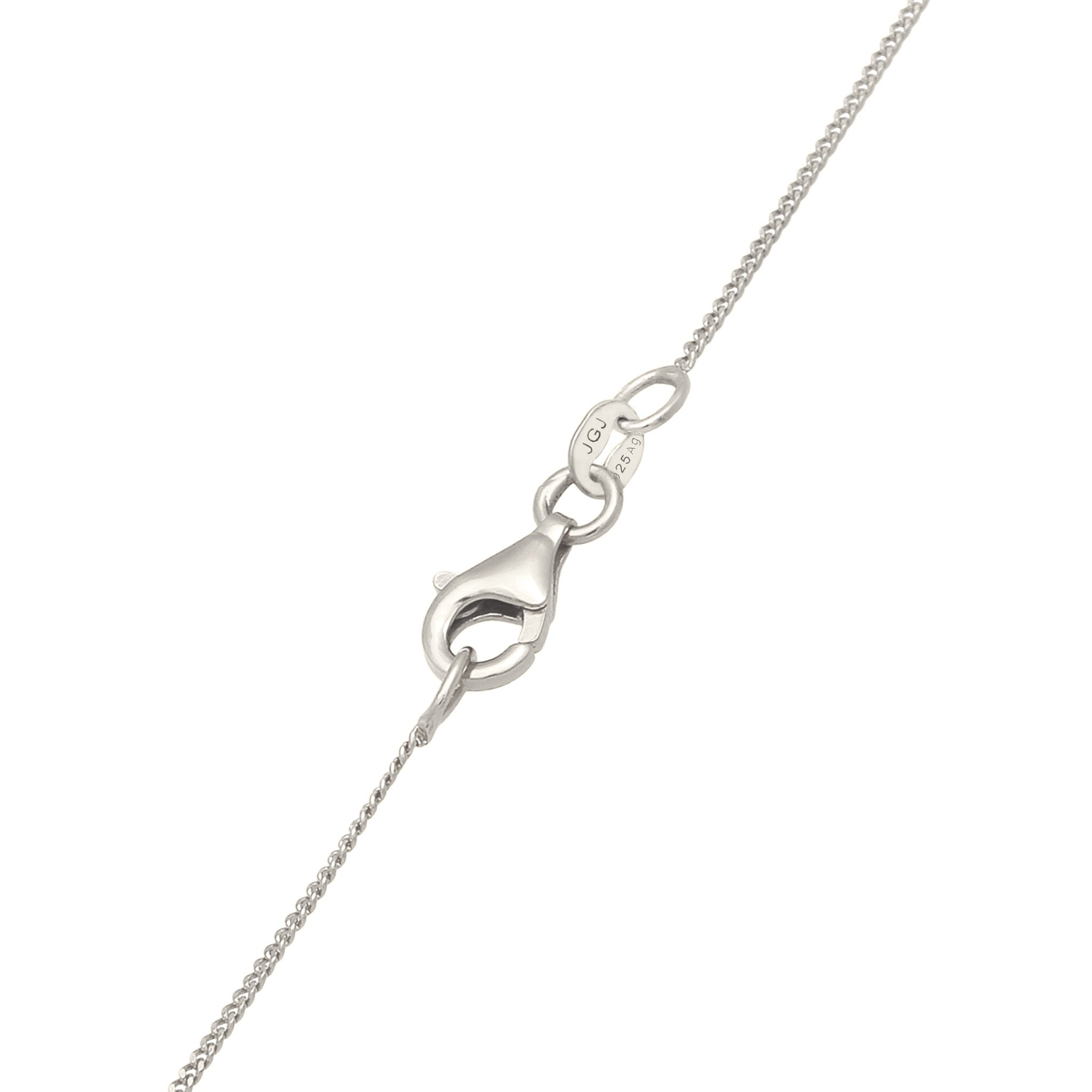 Silber - Elli | Halskette Melted Buchstabe E | 925 Sterling Silber