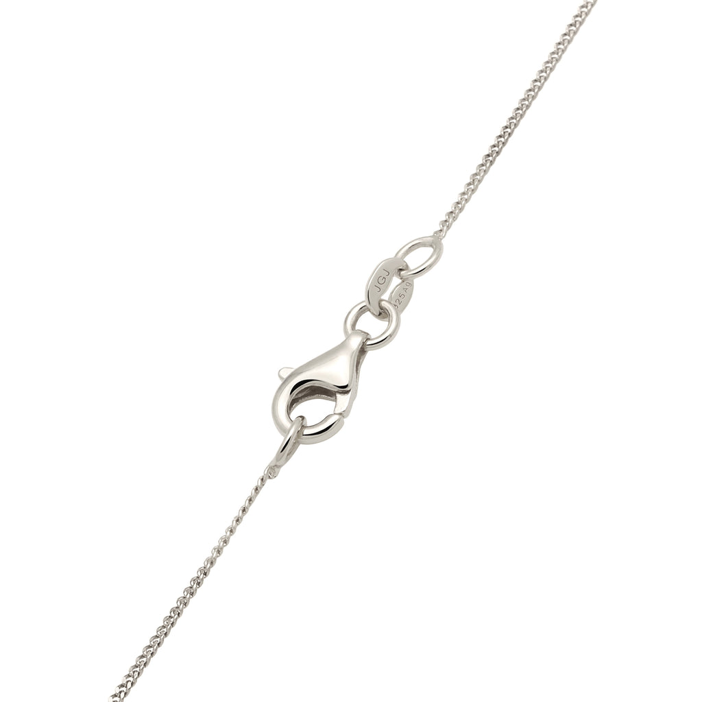 Silber - Elli | Halskette Melted Buchstabe J | 925 Sterling Silber