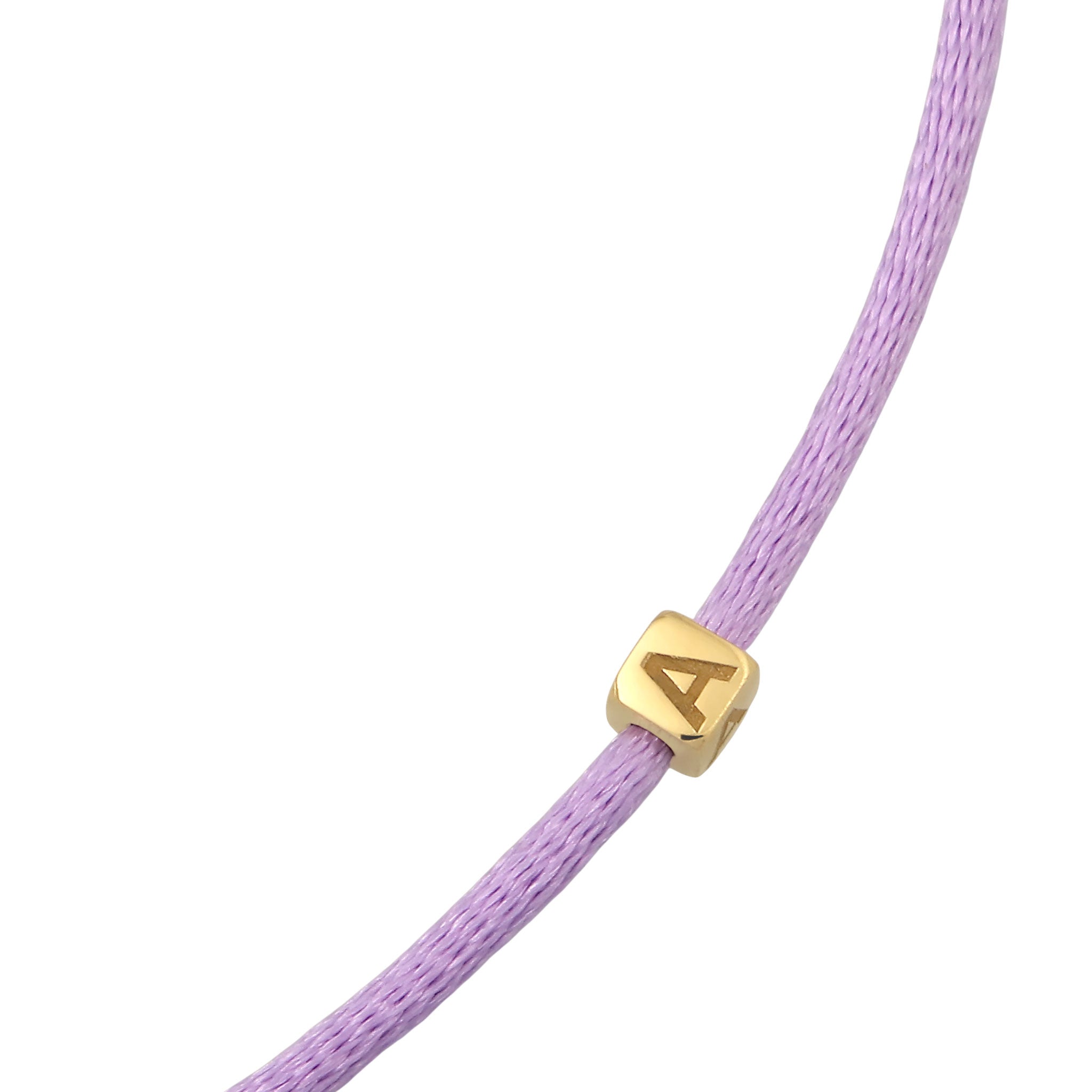 Lila - Elli | Satin Cube Lettering | 925 Sterling Silber vergoldet