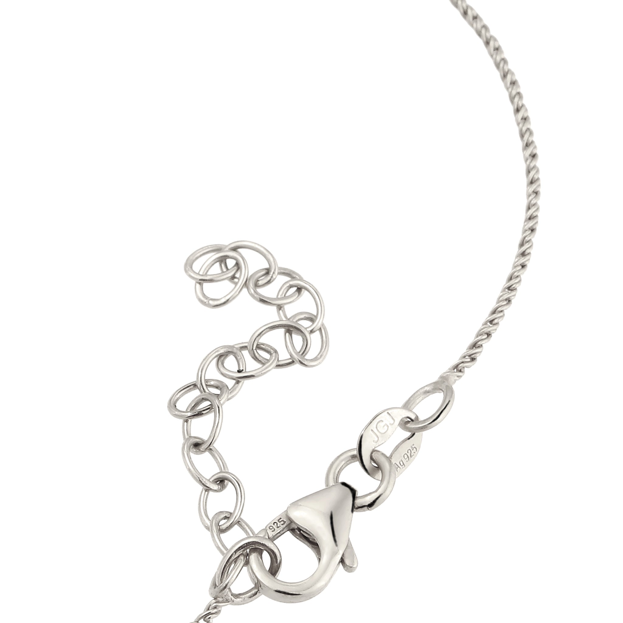 Silber - Elli | Armband mit Love-Lettering | Swarovski® Kristalle | 925 Sterling Silber