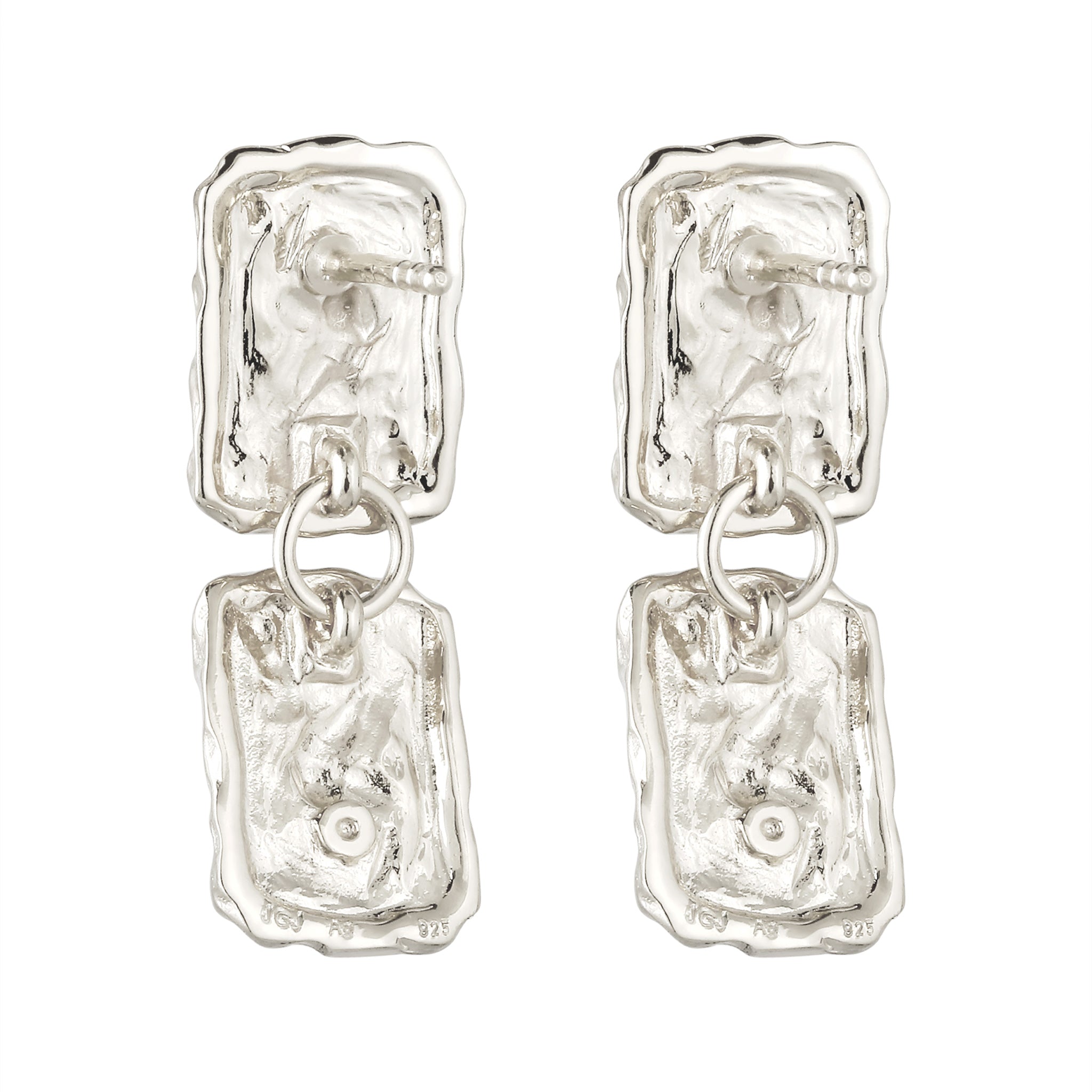 Silber - Elli | Ohrstecker Rechteck | 925 Sterling Silber