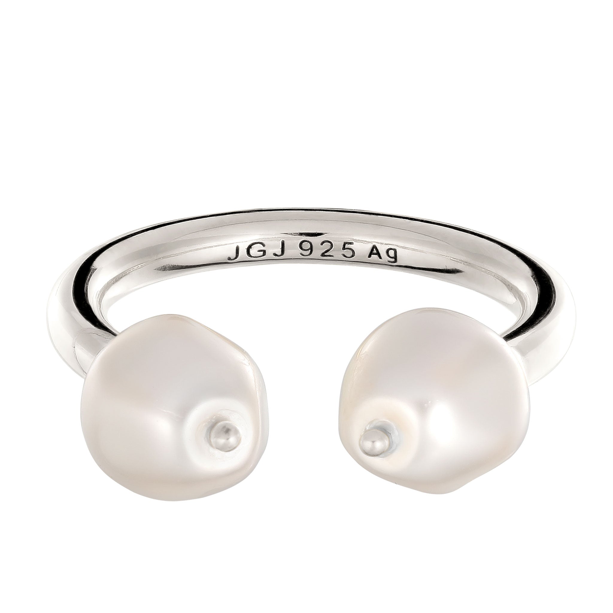 Silber - Elli PREMIUM | Ring mit Swarovski® Perlen | 925 Sterling Silber