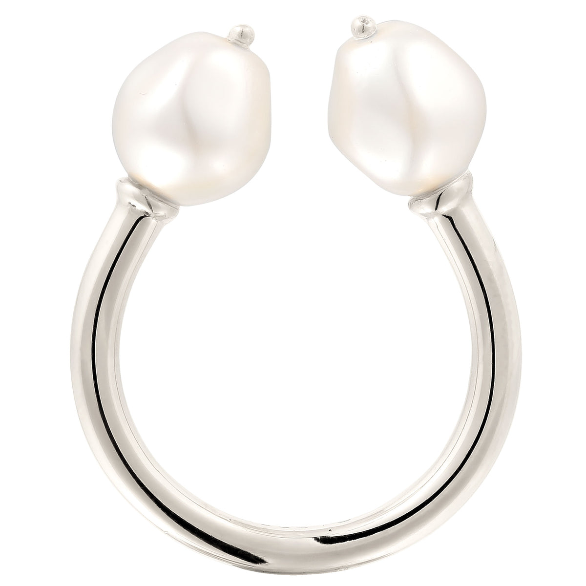 Silber - Elli PREMIUM | Ring mit Swarovski® Perlen | 925 Sterling Silber