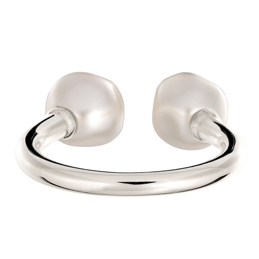 Silber - Elli PREMIUM | Ring mit Swarovski® Perlen | 925 Sterling Silber