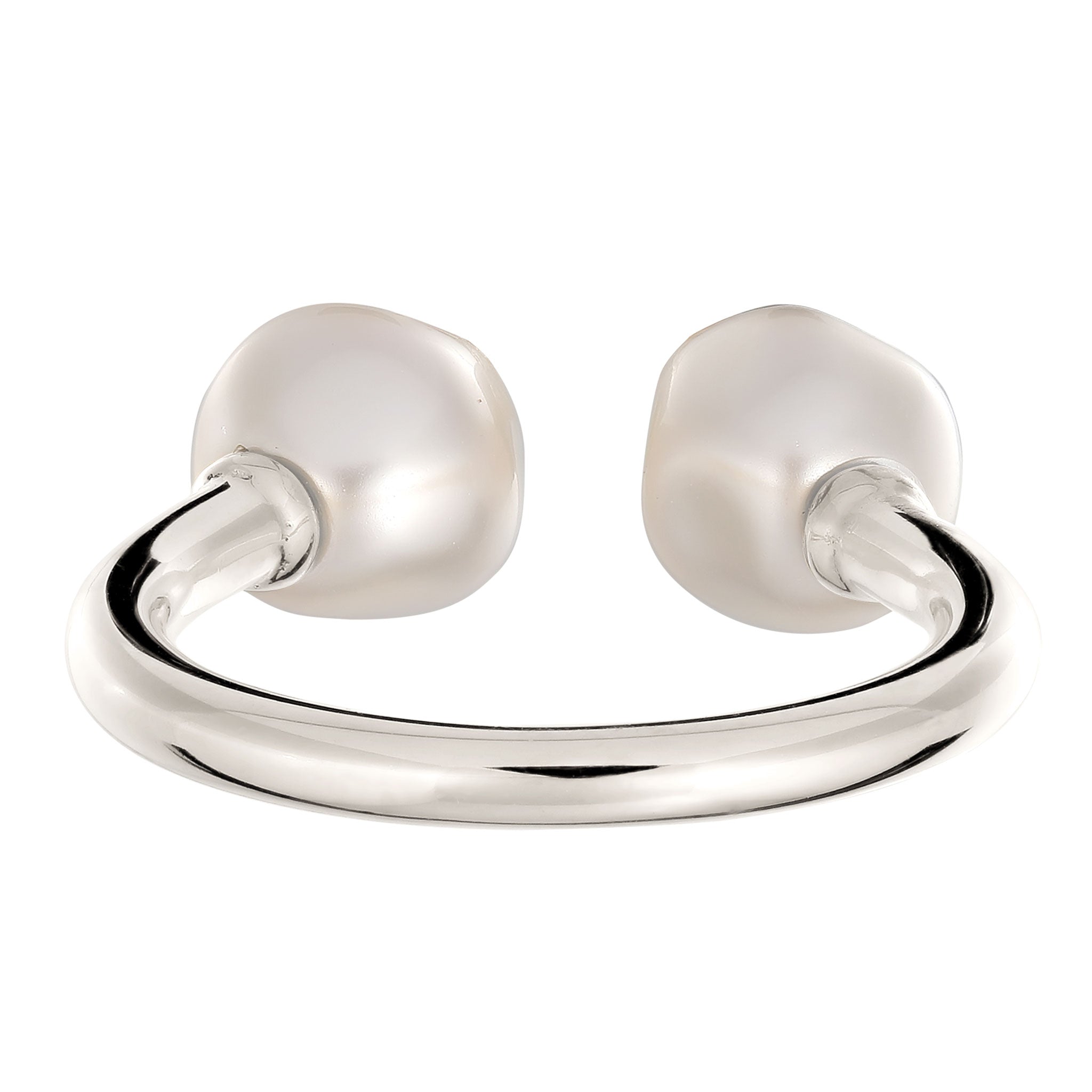 Silber - Elli PREMIUM | Ring mit Swarovski® Perlen | 925 Sterling Silber