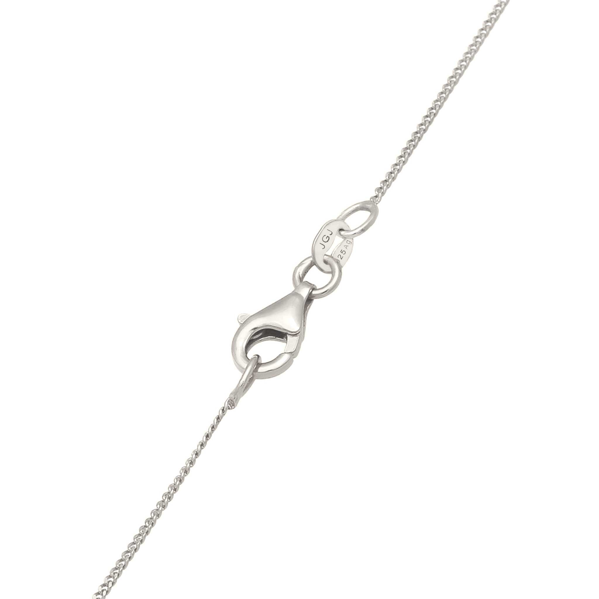 Silber - Elli | Halskette Melted Buchstabe M | 925 Sterling Silber