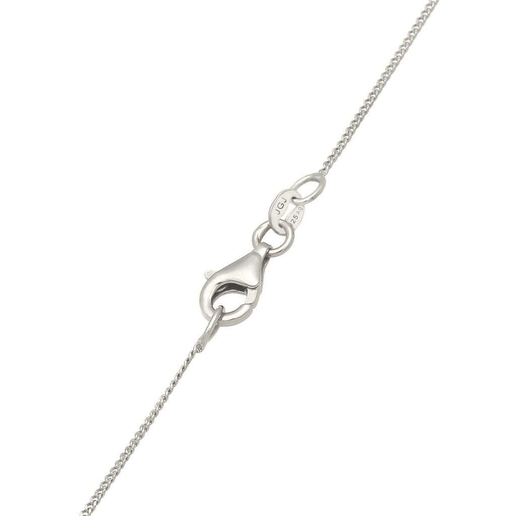 Silber - Elli | Halskette Melted Buchstabe M | 925 Sterling Silber