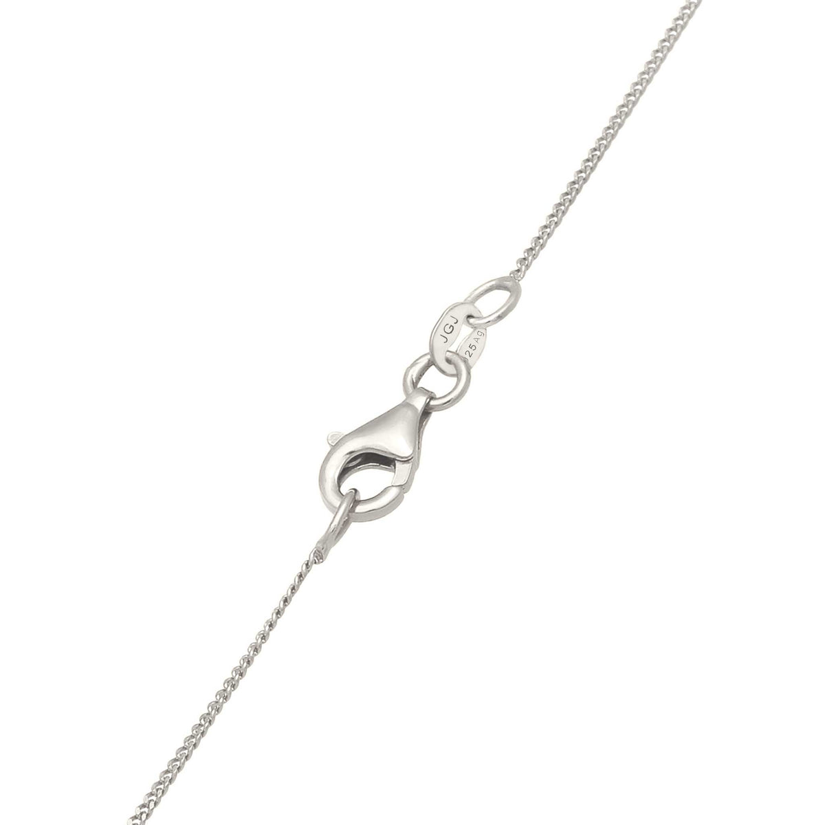 Silber - Elli | Halskette Melted Buchstabe M | 925 Sterling Silber