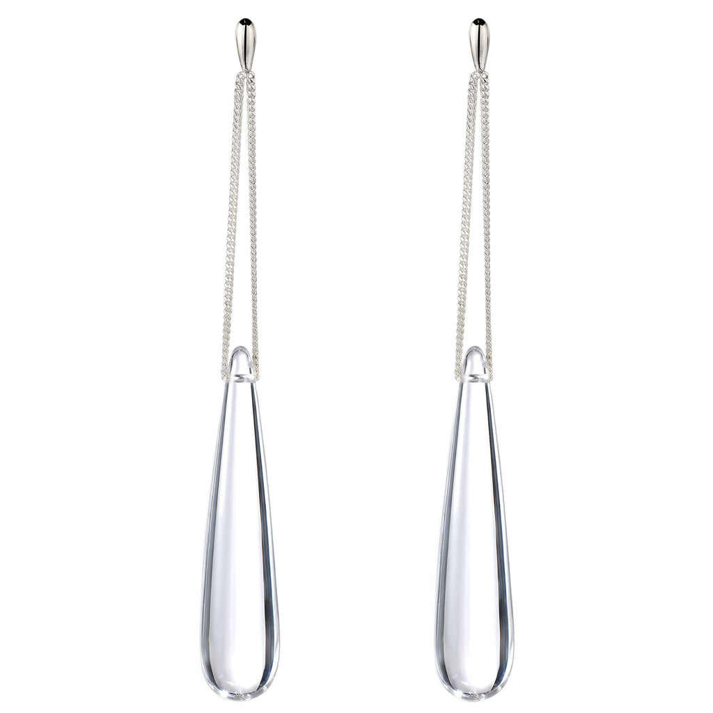 Silber - Elli | Resin Tropfen Transparent | 925 Sterling Silber