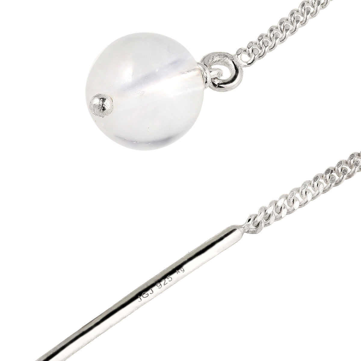 Silber - Elli | Ohrhänger | Rock Crystal Transparent | 925 Sterling Silber