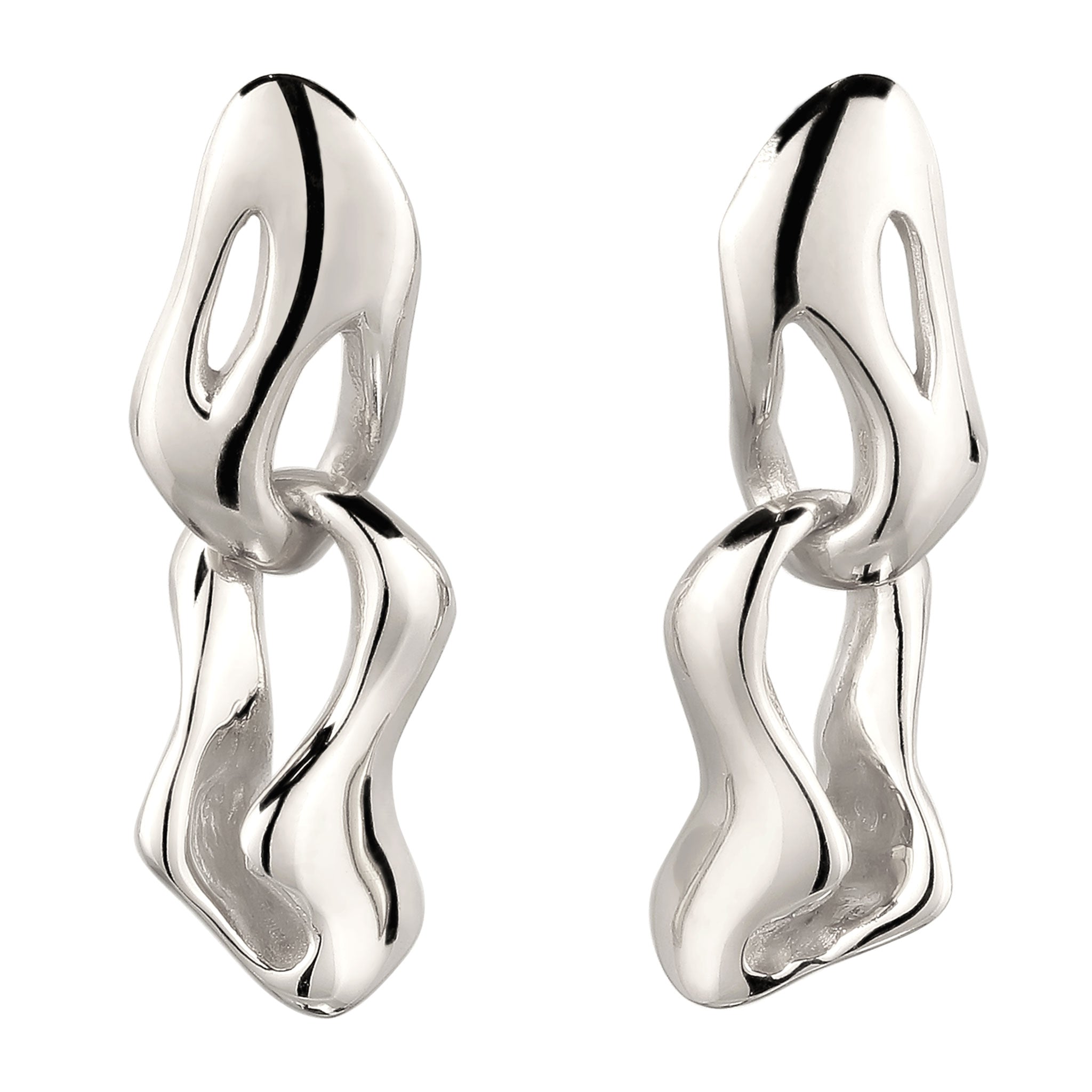 Silber - Elli | Ohrstecker ohne Stein | 925 Sterling Silber
