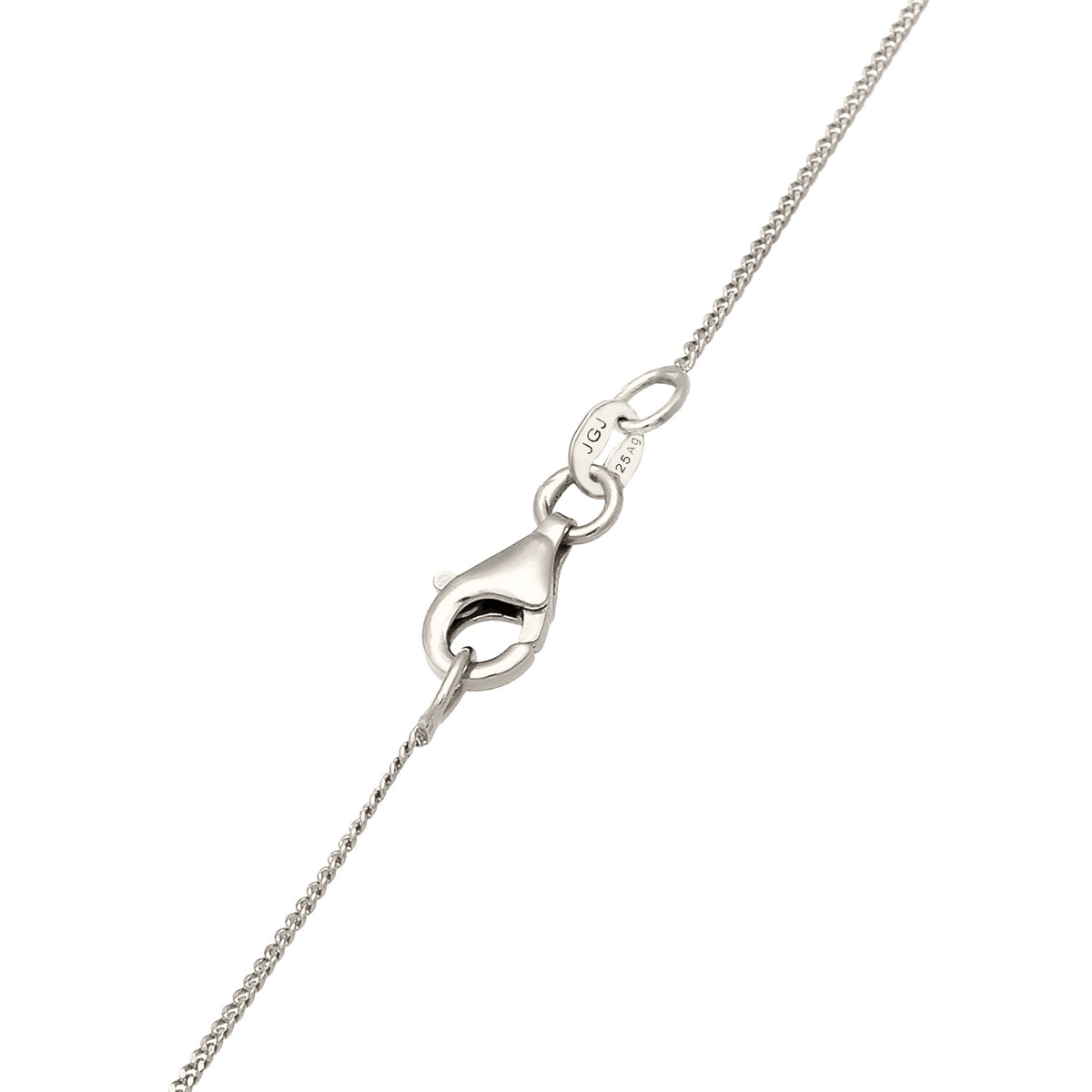 Silber - Elli | Halskette Kreis | Rock Crystal (Transparent) | 925 Sterling Silber