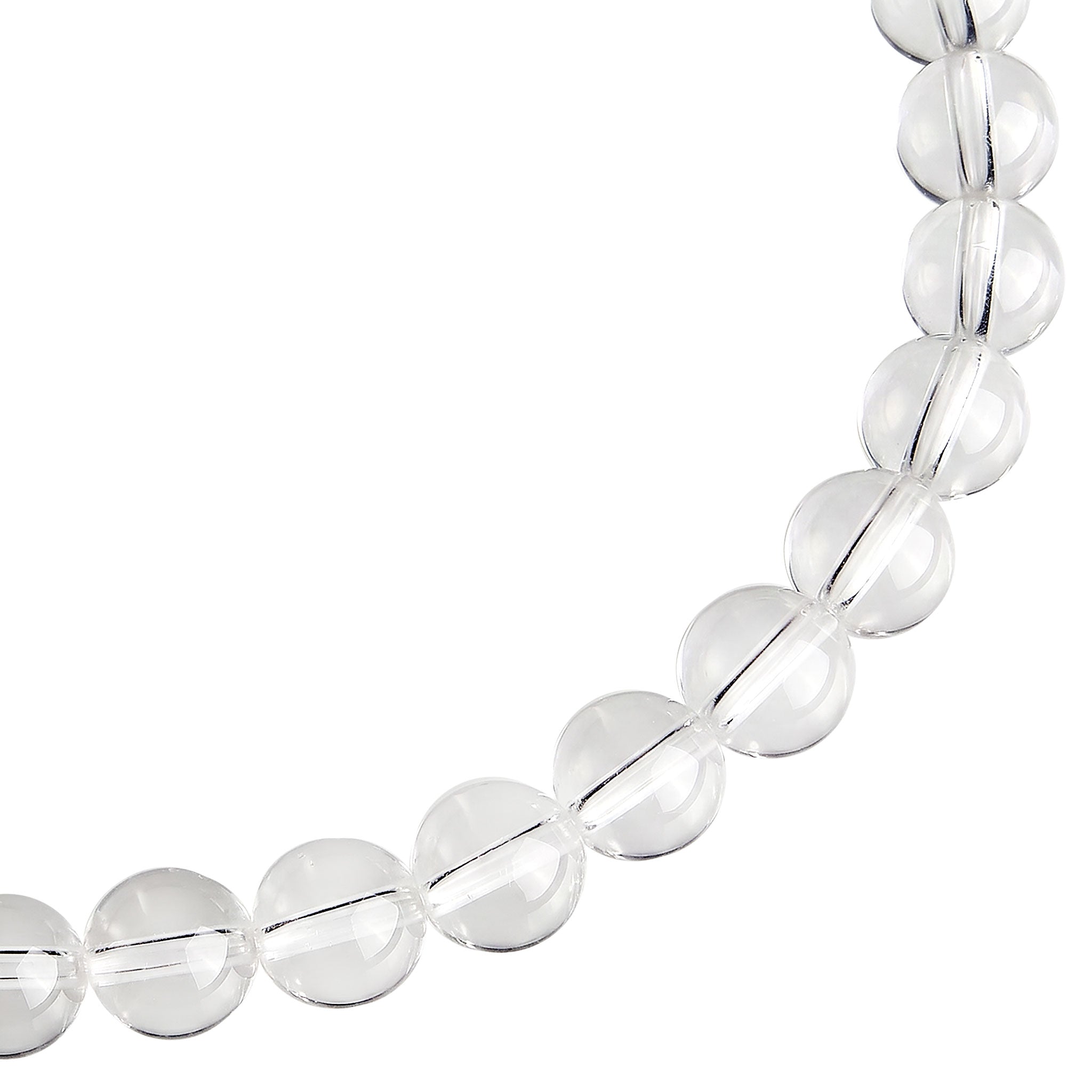 Silber - Elli | Armband mit Perlen | Rock Crystal (Transparent) | 925 Sterling Silber