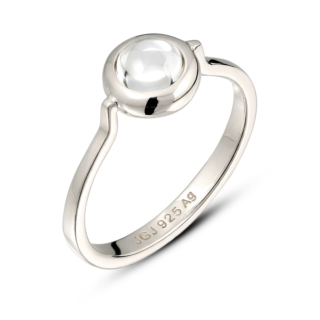 Silber - Elli | Ring | Rock Crystal (Transparent) | 925 Sterling Silber