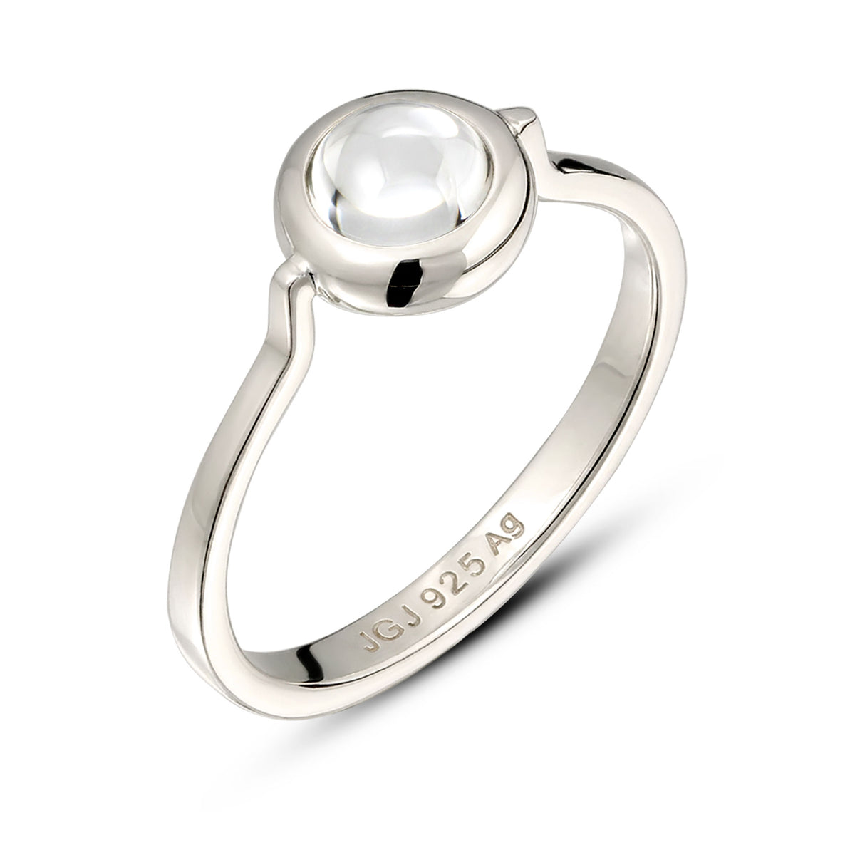 Silber - Elli | Ring | Rock Crystal (Transparent) | 925 Sterling Silber