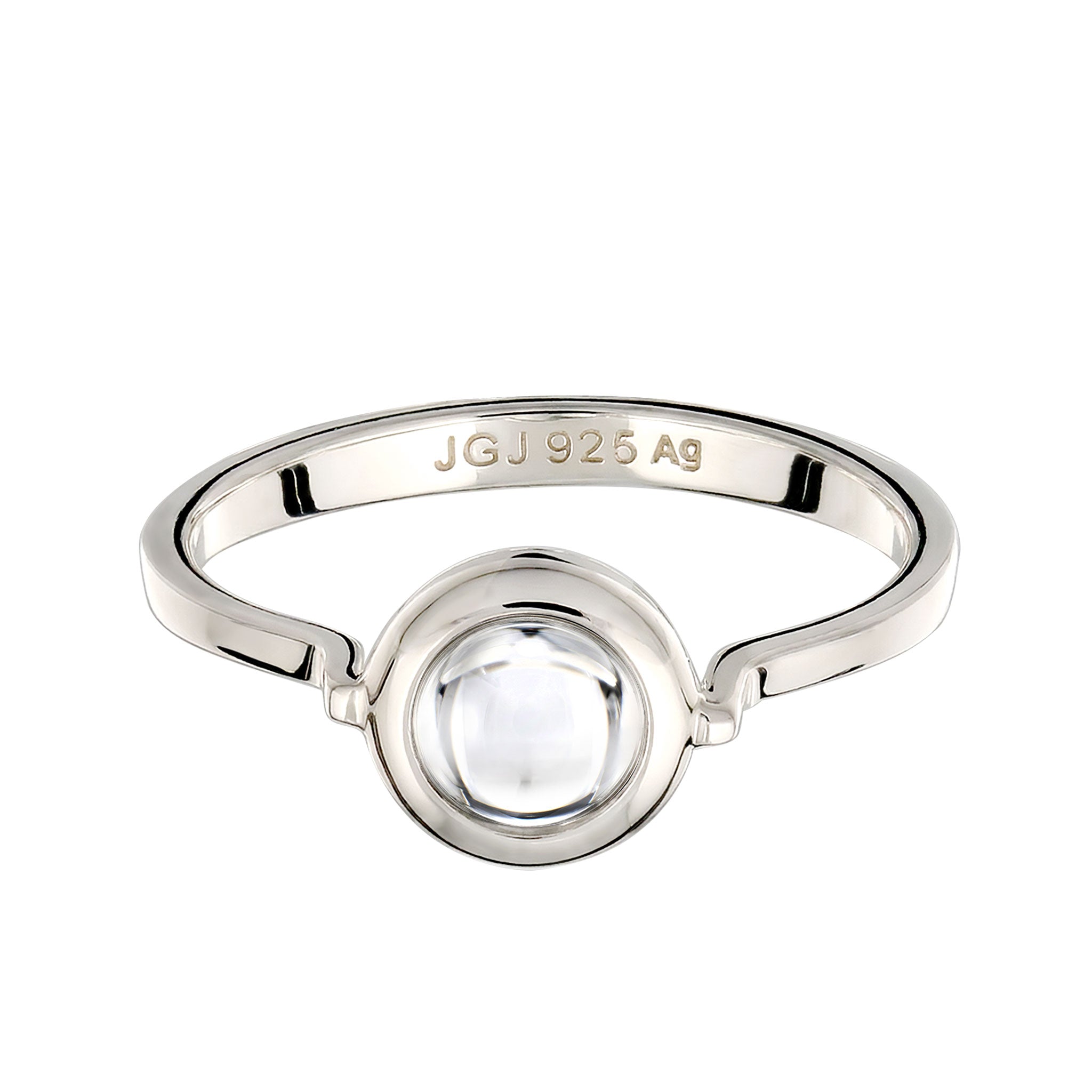Silber - Elli | Ring | Rock Crystal (Transparent) | 925 Sterling Silber
