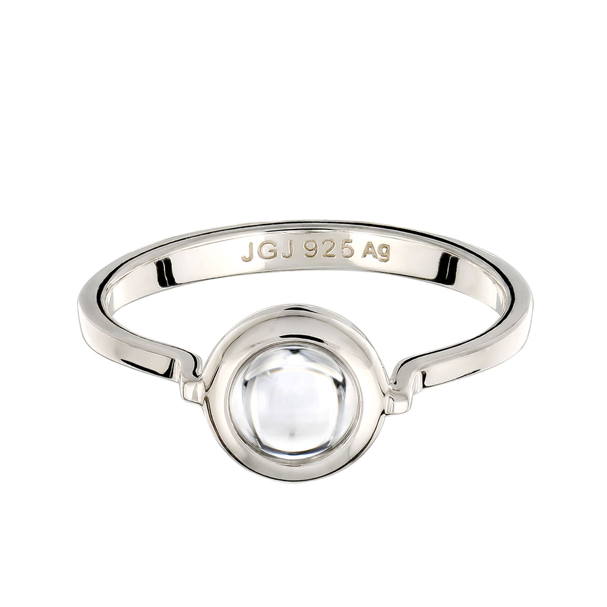 Silber - Elli | Ring | Rock Crystal (Transparent) | 925 Sterling Silber