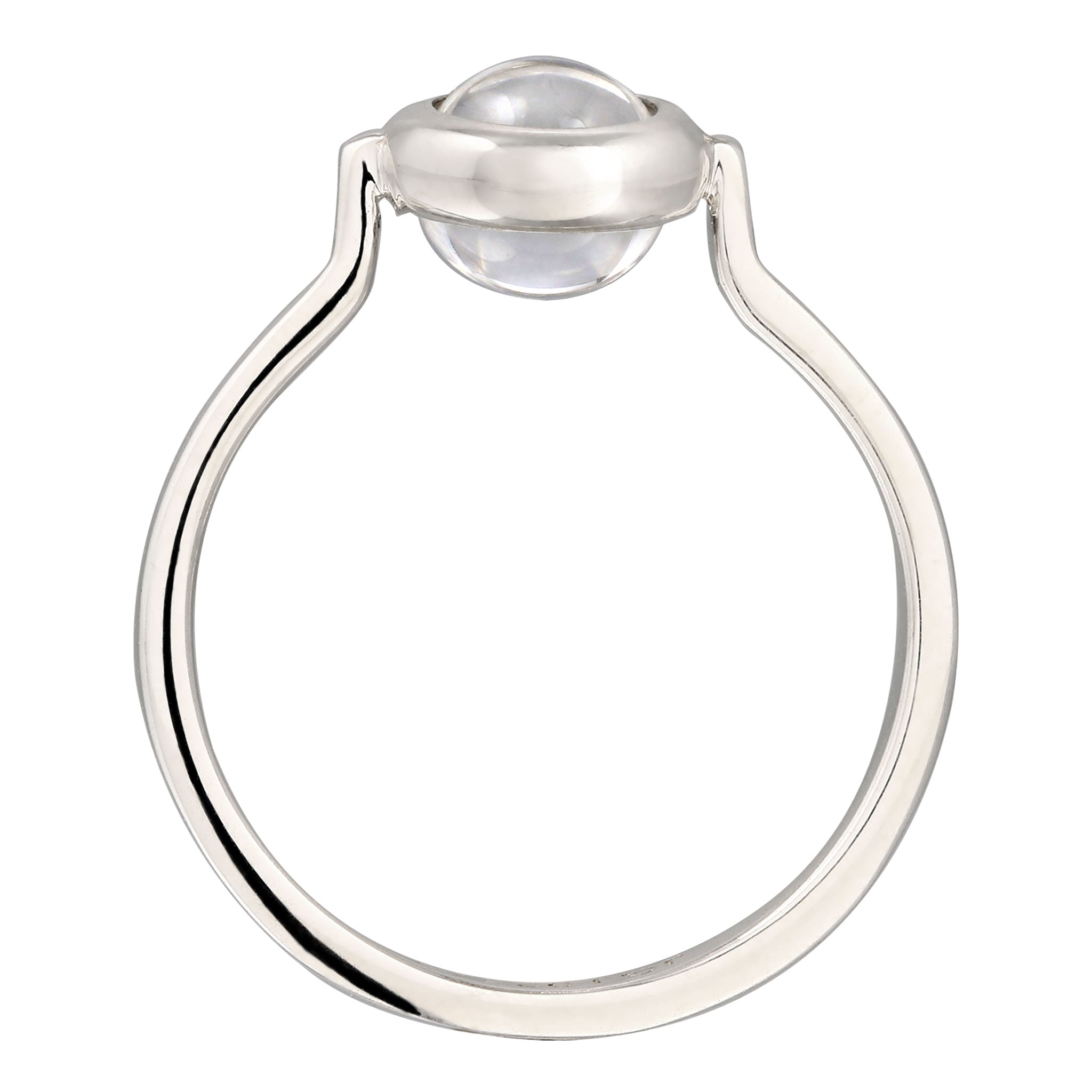 Silber - Elli | Ring | Rock Crystal (Transparent) | 925 Sterling Silber