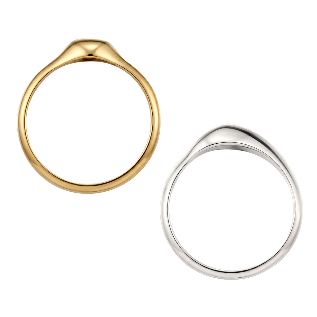 Zweifarbig - Elli | Ringset Duo Bicolor | 925 Sterling Silber vergoldet