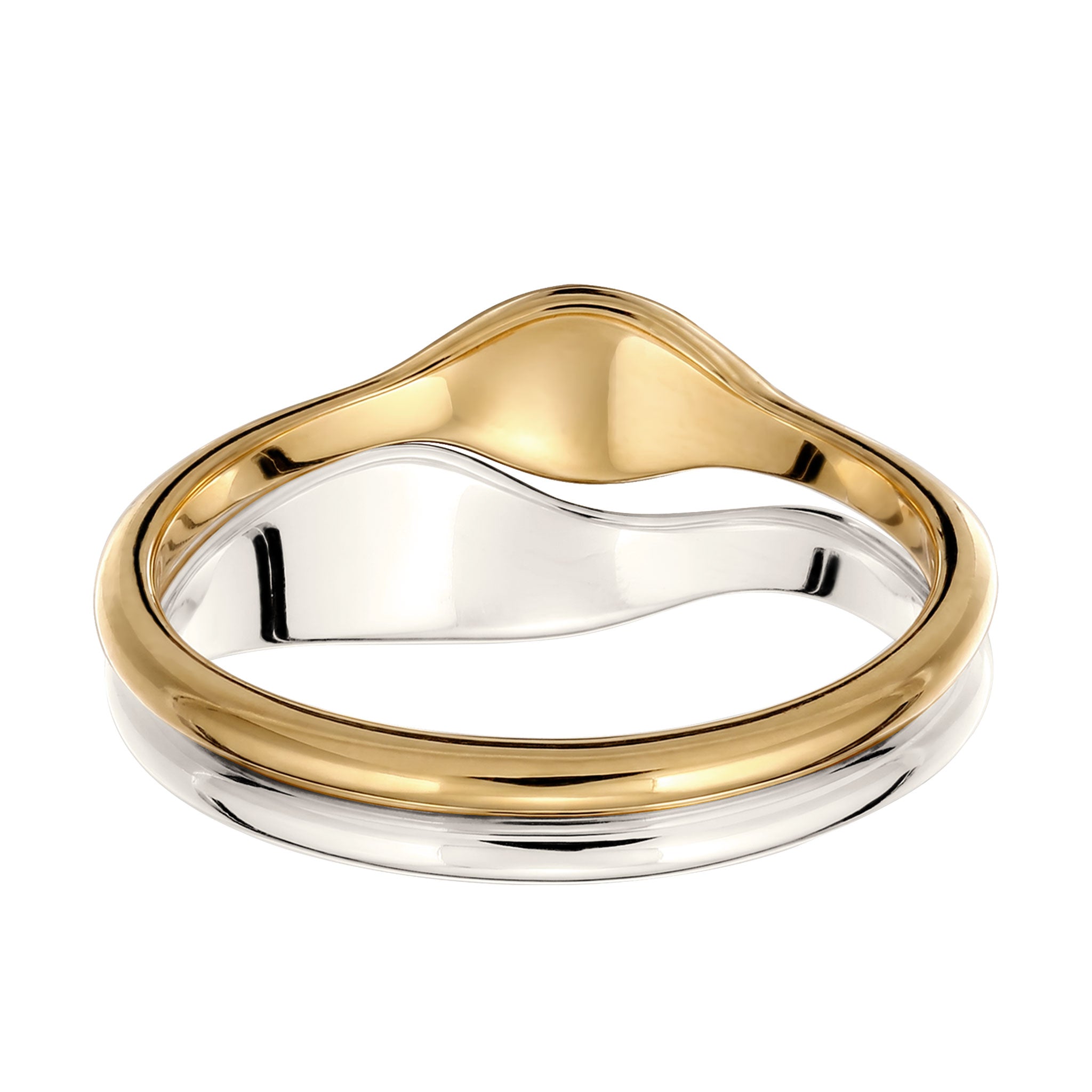 Zweifarbig - Elli | Ringset Duo Bicolor | 925 Sterling Silber vergoldet