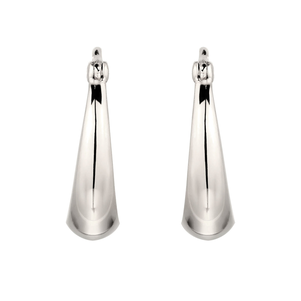 Silber - Elli | Creolen mit Swarovski® Kristallen | 925 Sterling Silber