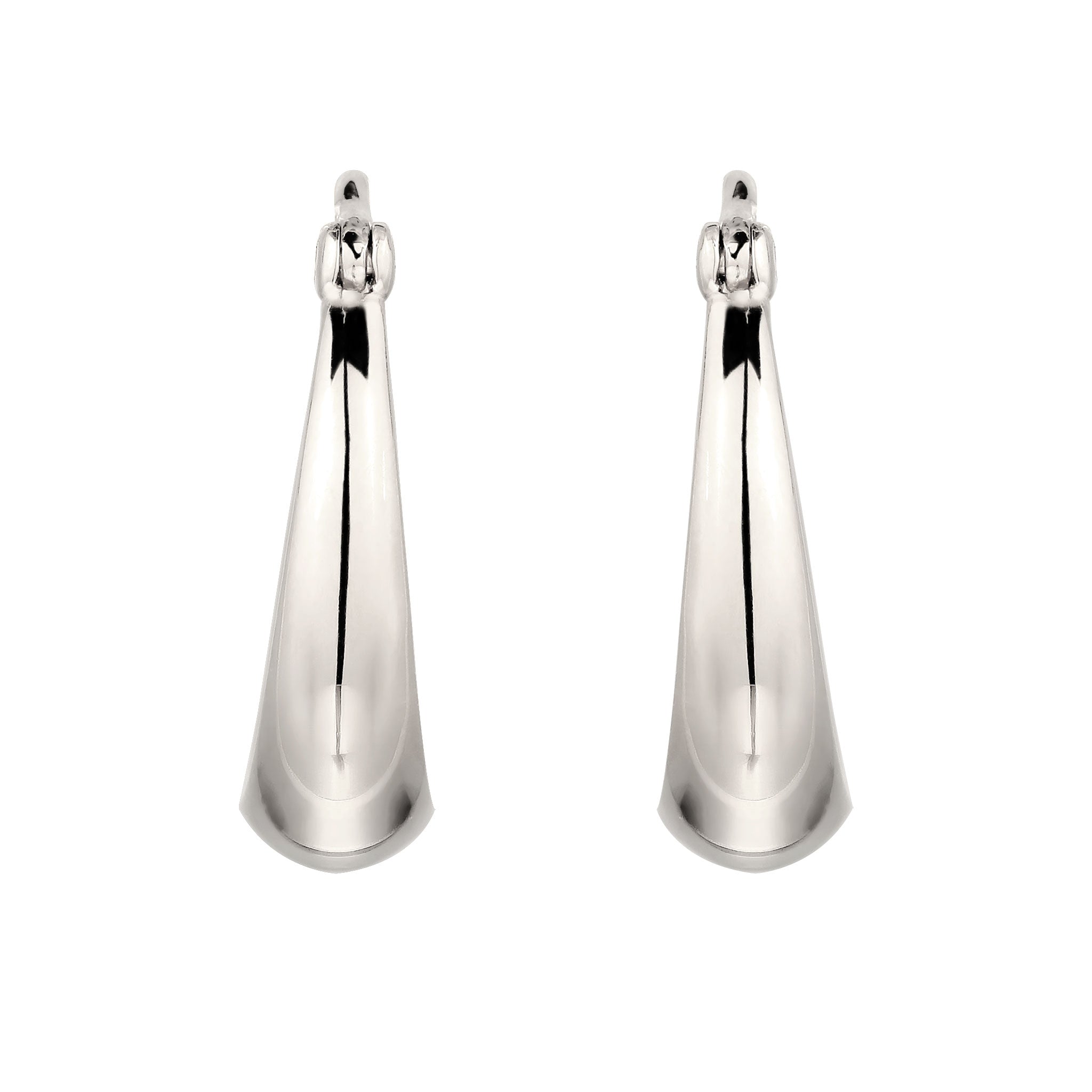 Silber - Elli | Creolen mit Swarovski® Kristallen | 925 Sterling Silber
