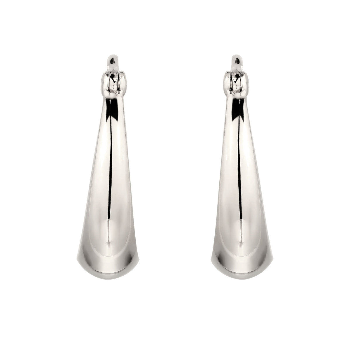 Silber - Elli | Creolen mit Swarovski® Kristallen | 925 Sterling Silber