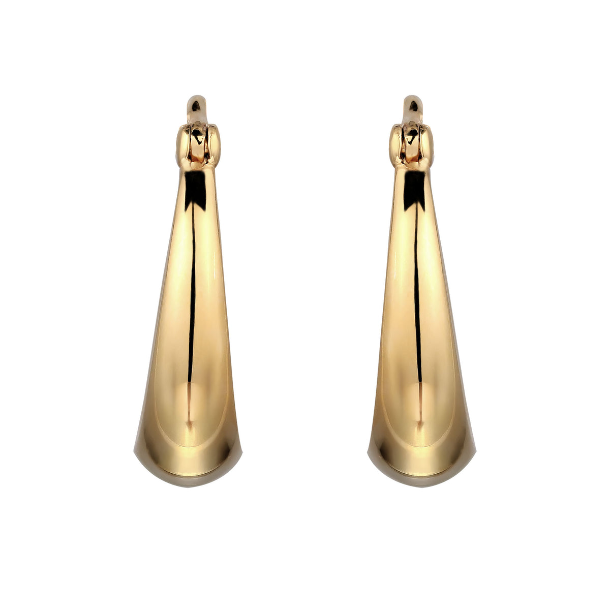 Gold - Elli | Creolen | mit Swarovski® Kristallen | 925 Sterling Silber vergoldet