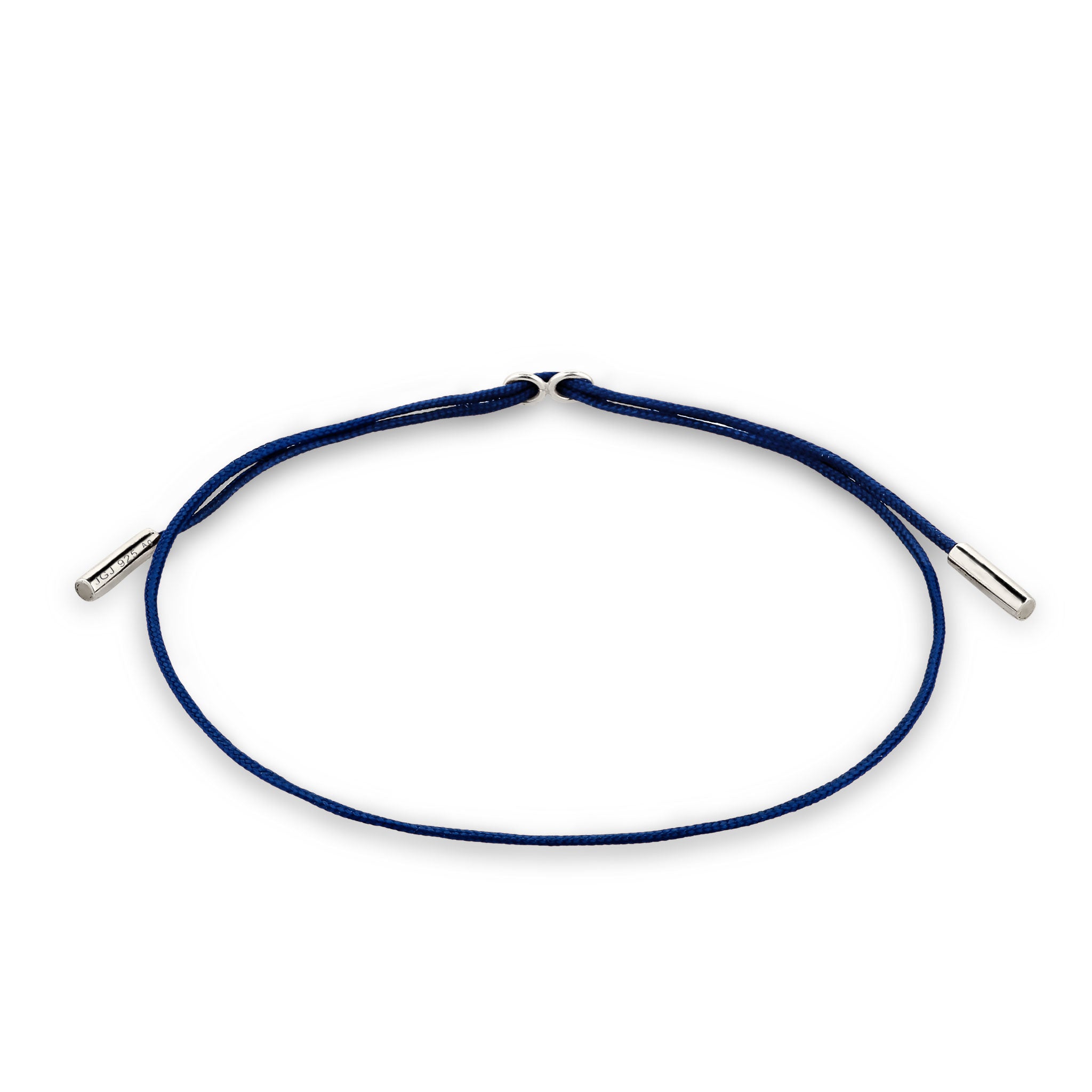 Silber - Elli | Armband | Nylon (Blau) | 925 Sterling Silber
