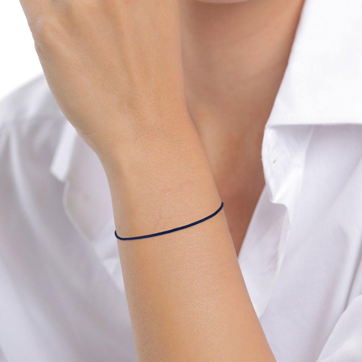 Silber - Elli | Armband | Nylon (Blau) | 925 Sterling Silber