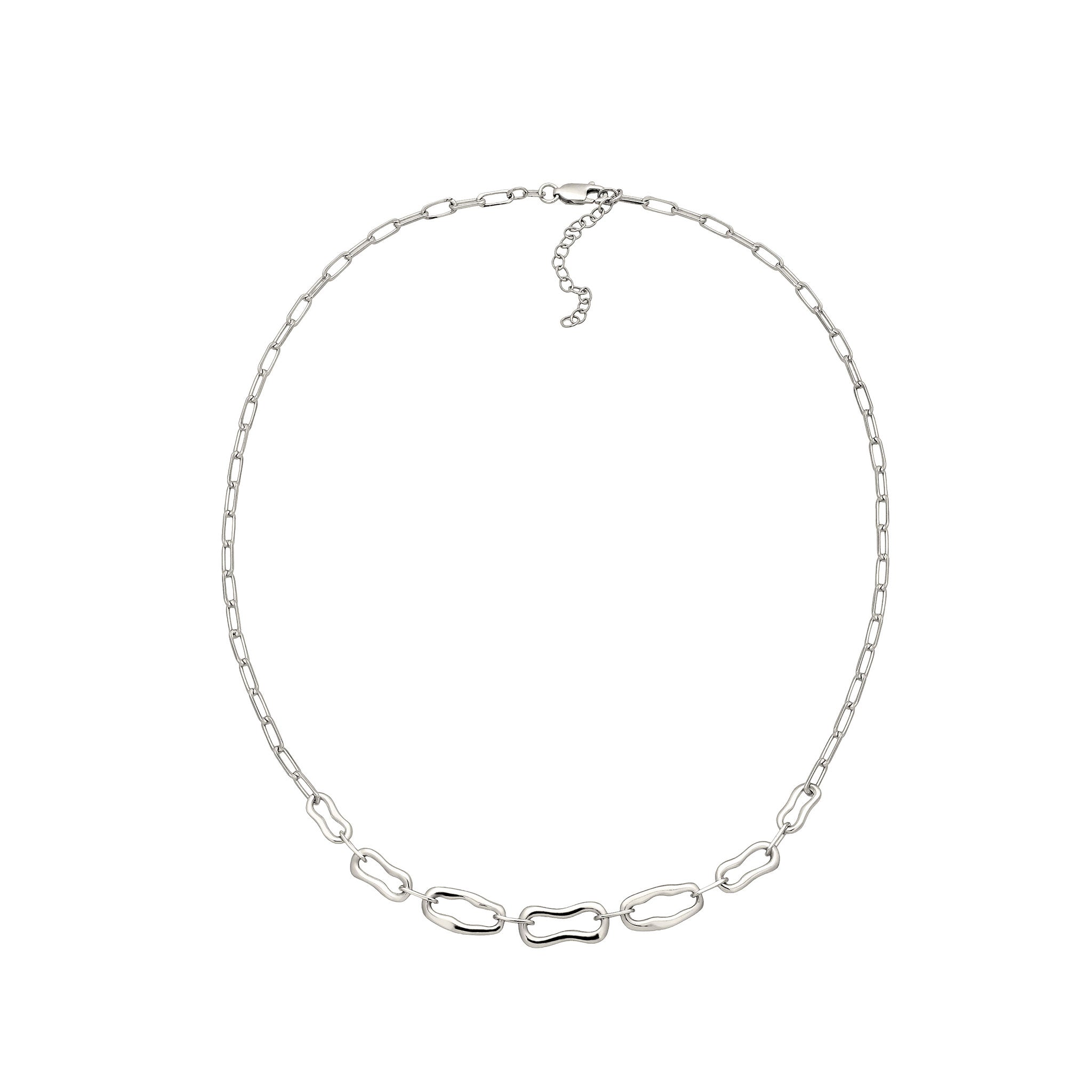 Silber - Elli | Halskette Gliederkette | 925 Sterling Silber