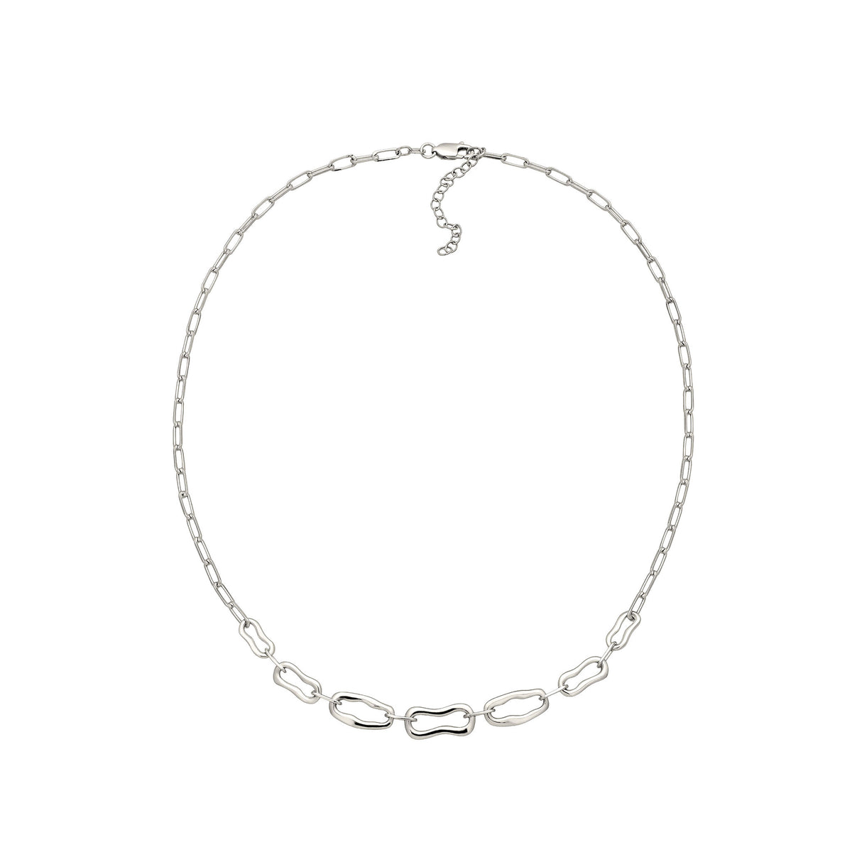 Silber - Elli | Halskette Gliederkette | 925 Sterling Silber