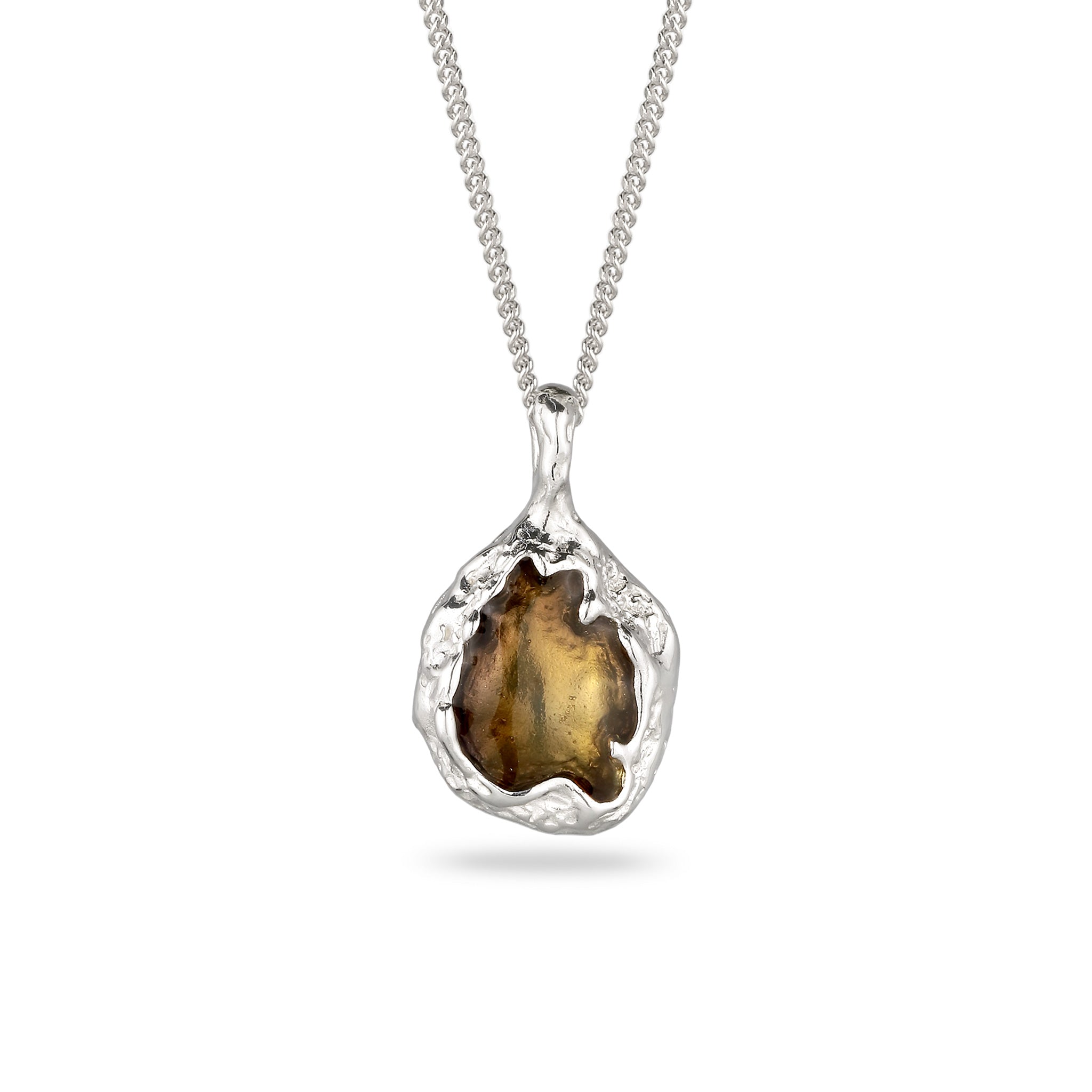 Silber - Elli | Halskette mit Anhänger | Emaille | 925 Sterling Silber