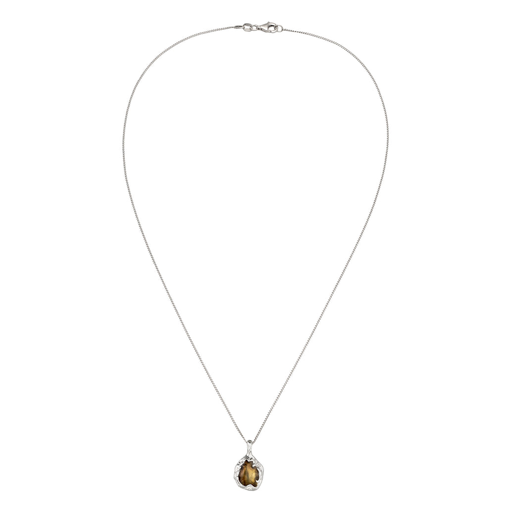 Silber - Elli | Halskette mit Anhänger | Emaille | 925 Sterling Silber