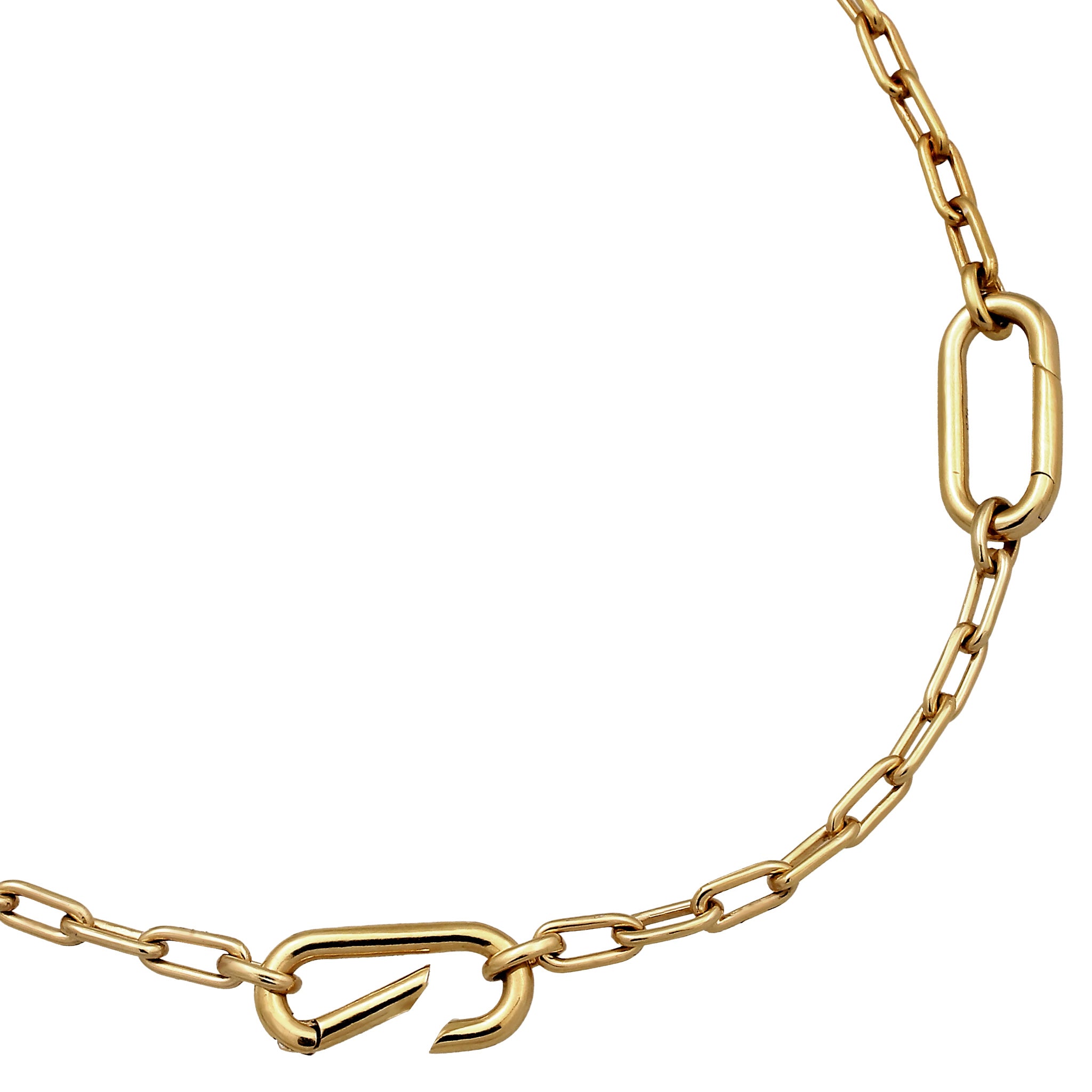 Gold - Elli | Gliederkette Y | 925 Sterling Silber vergoldet