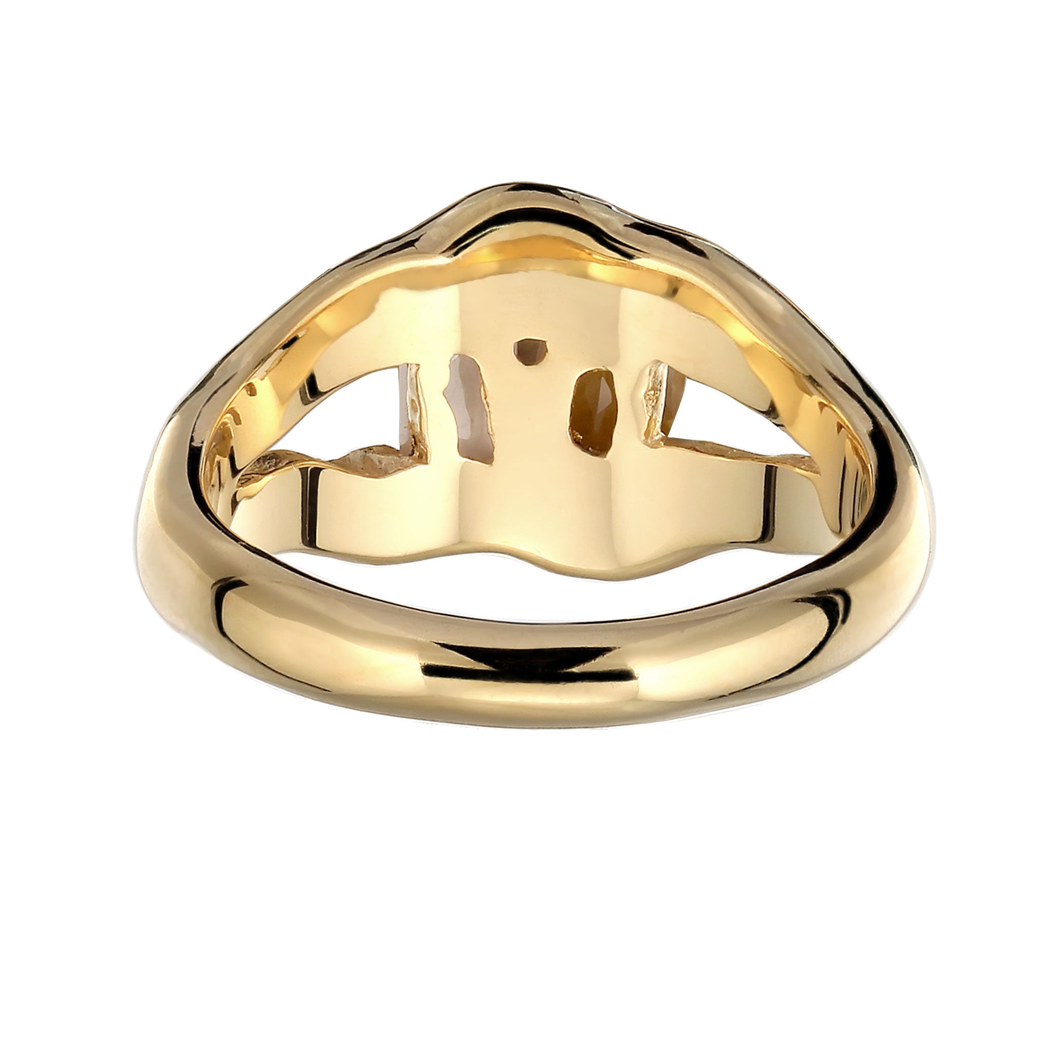 Gold - Elli | Ring | Quarz  & Citrin | 925 Sterling Silber vergoldet